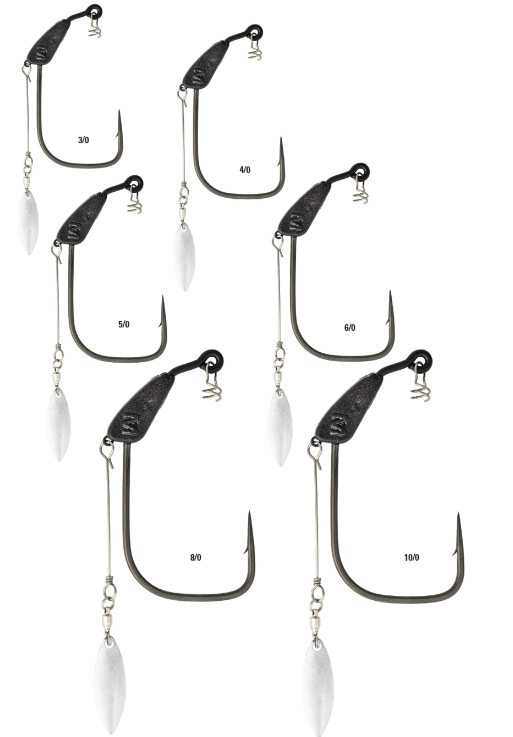 Mustad AlphaPoint Infiltrator Bladed Weighted Swimbait Hook