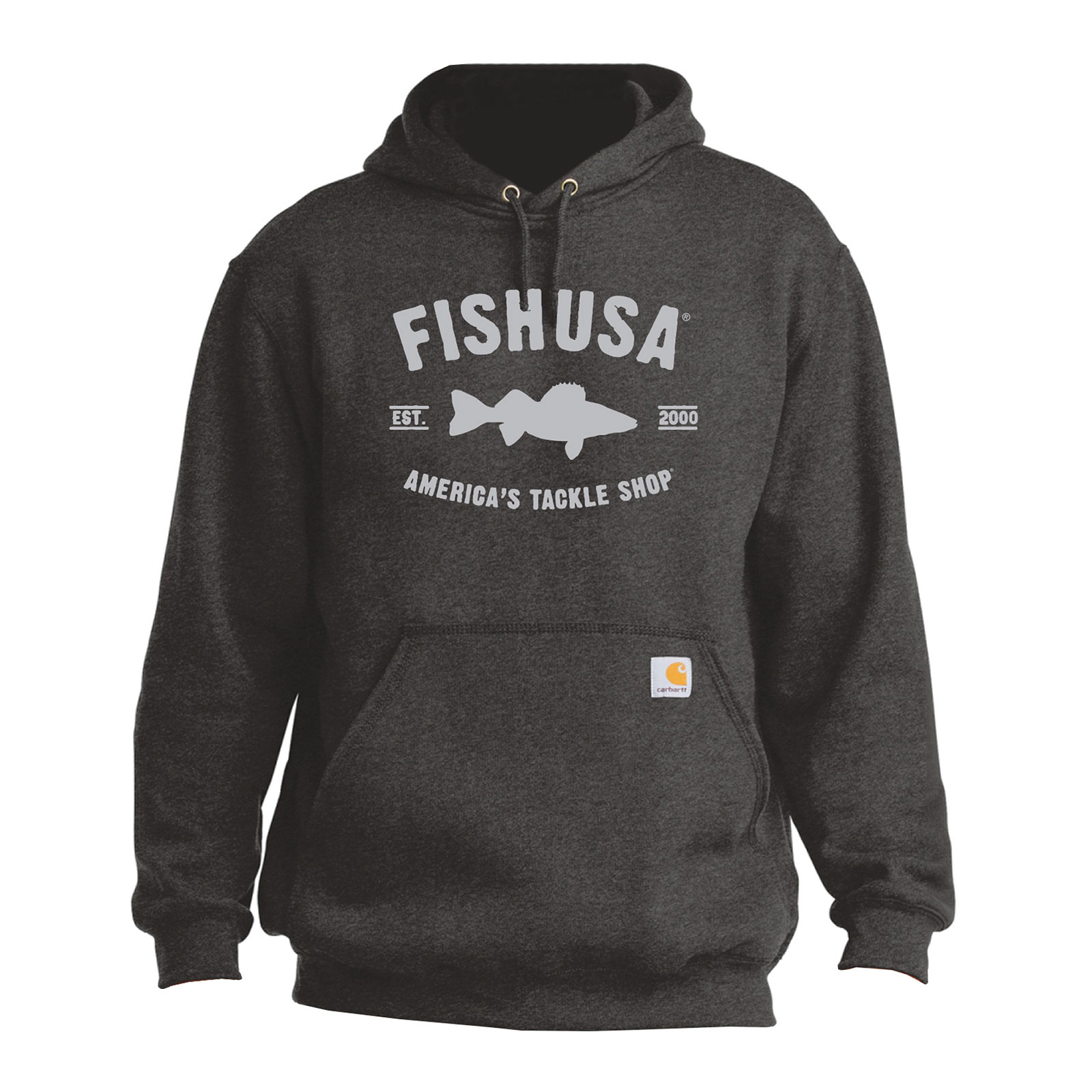 FishUSA Men's Walleye Hoodie | Charcoal; S | FishUSA