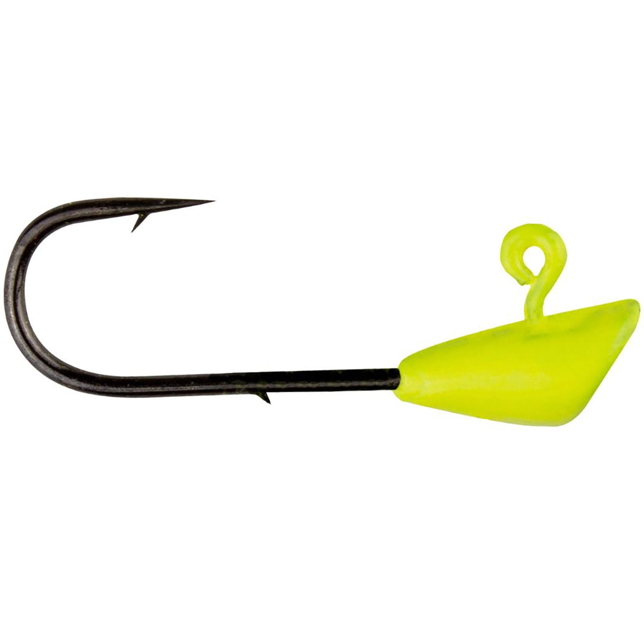 Crappie Magnet Fin Spin Eye Hole 1/8oz Underspin Jighead Chartreuse