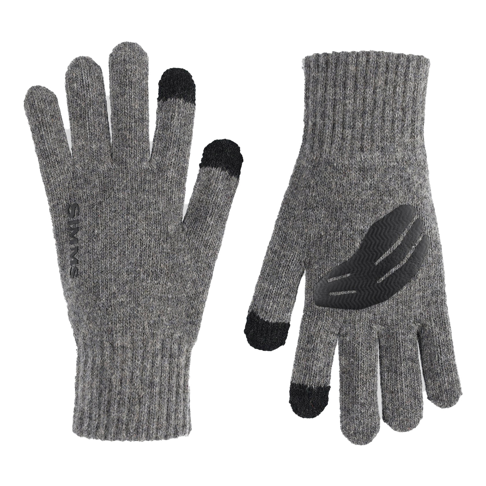Simms Wool Full Finger Glove - L/XL - Steel