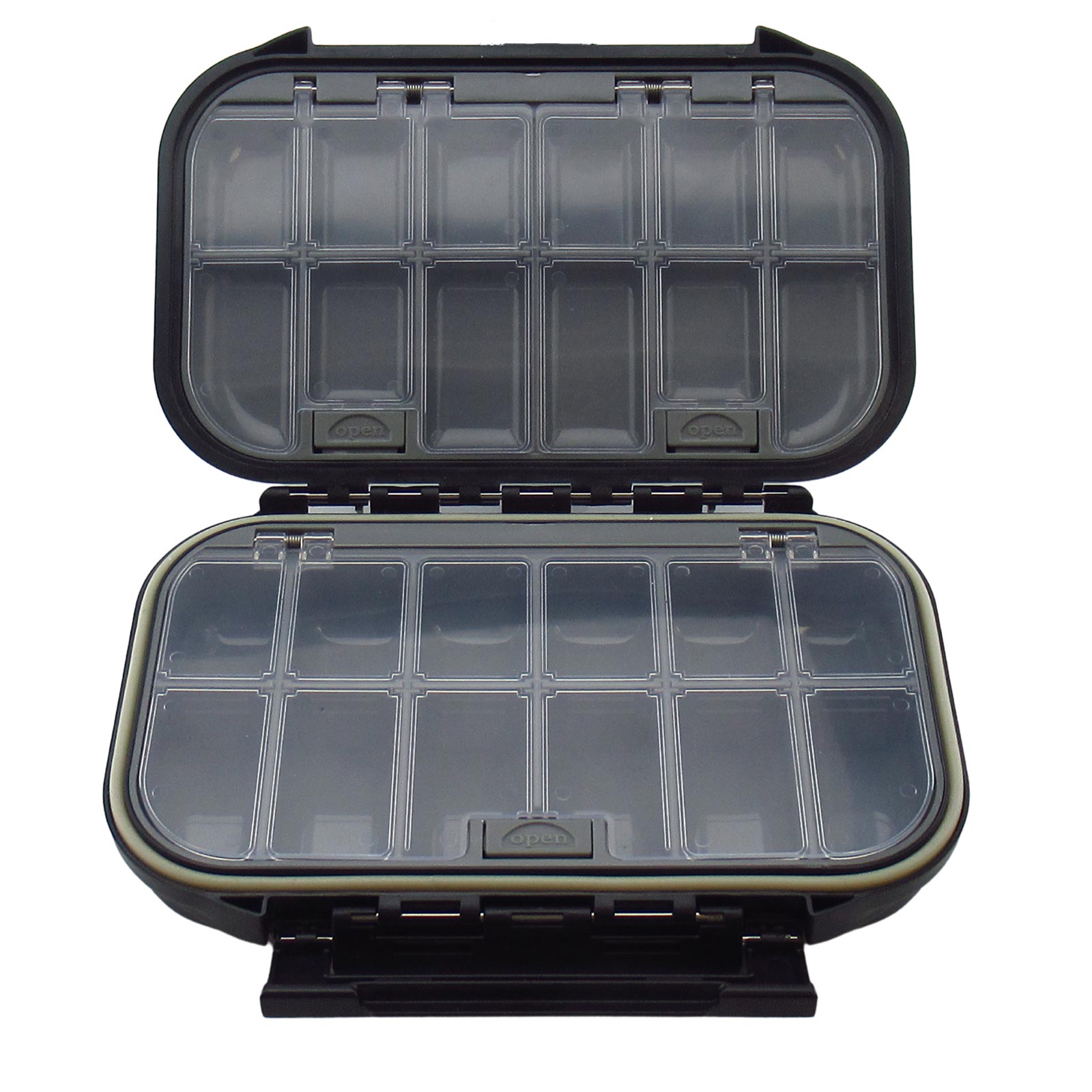 Clam Dual Tray Water Proof Jig Box Ice Fishing Tackle Box (Select