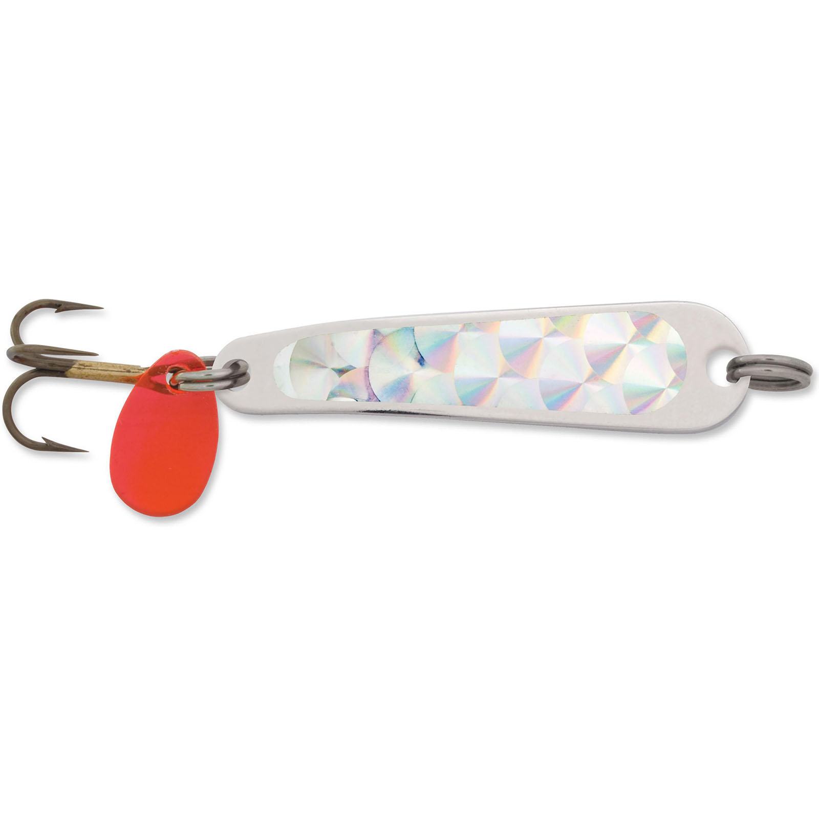 Luhr Jensen Super Duper Spoon, Nickel/Red Head, 1