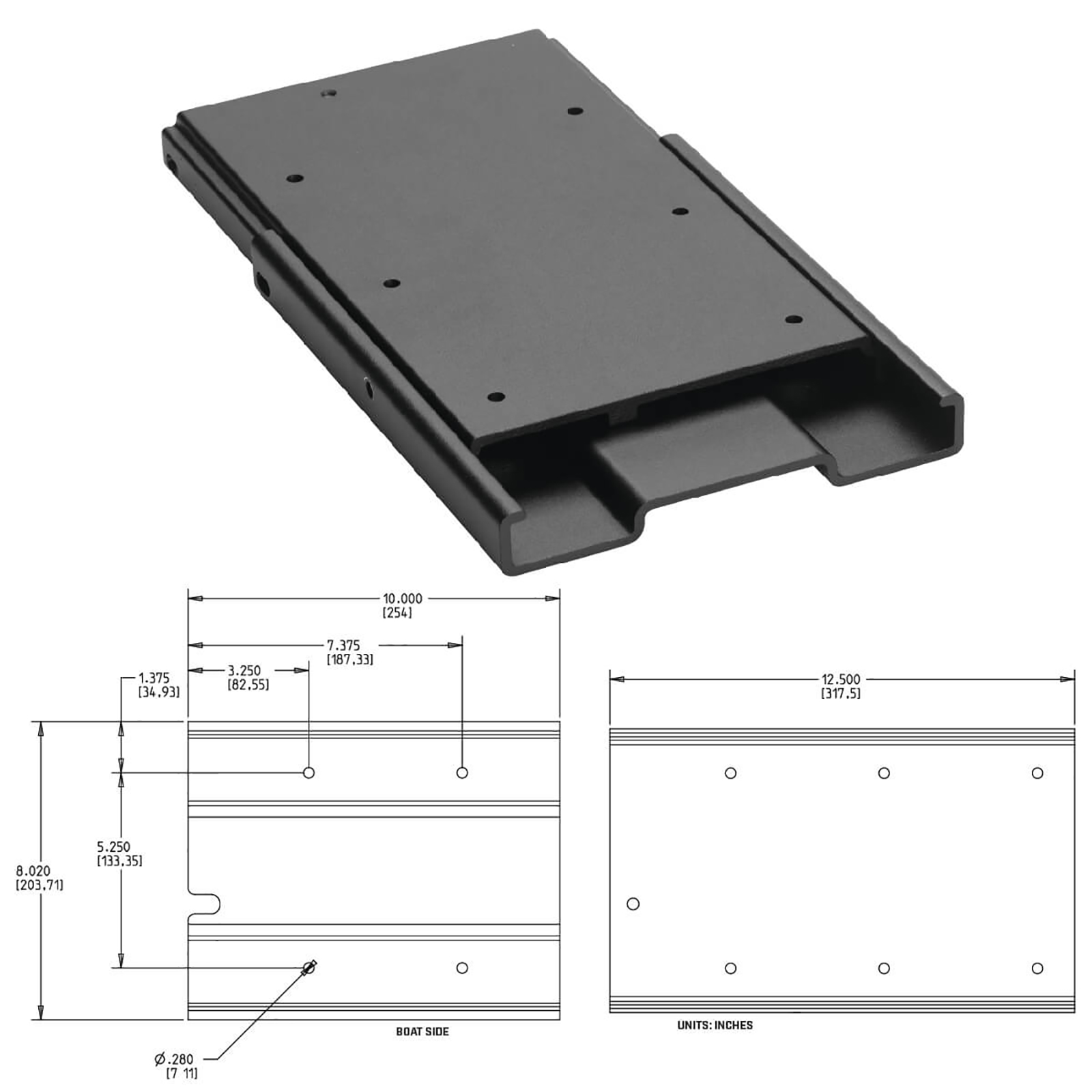 Minn Kota PD/AP Quick Release Bracket / MKA-16-03 | FishUSA