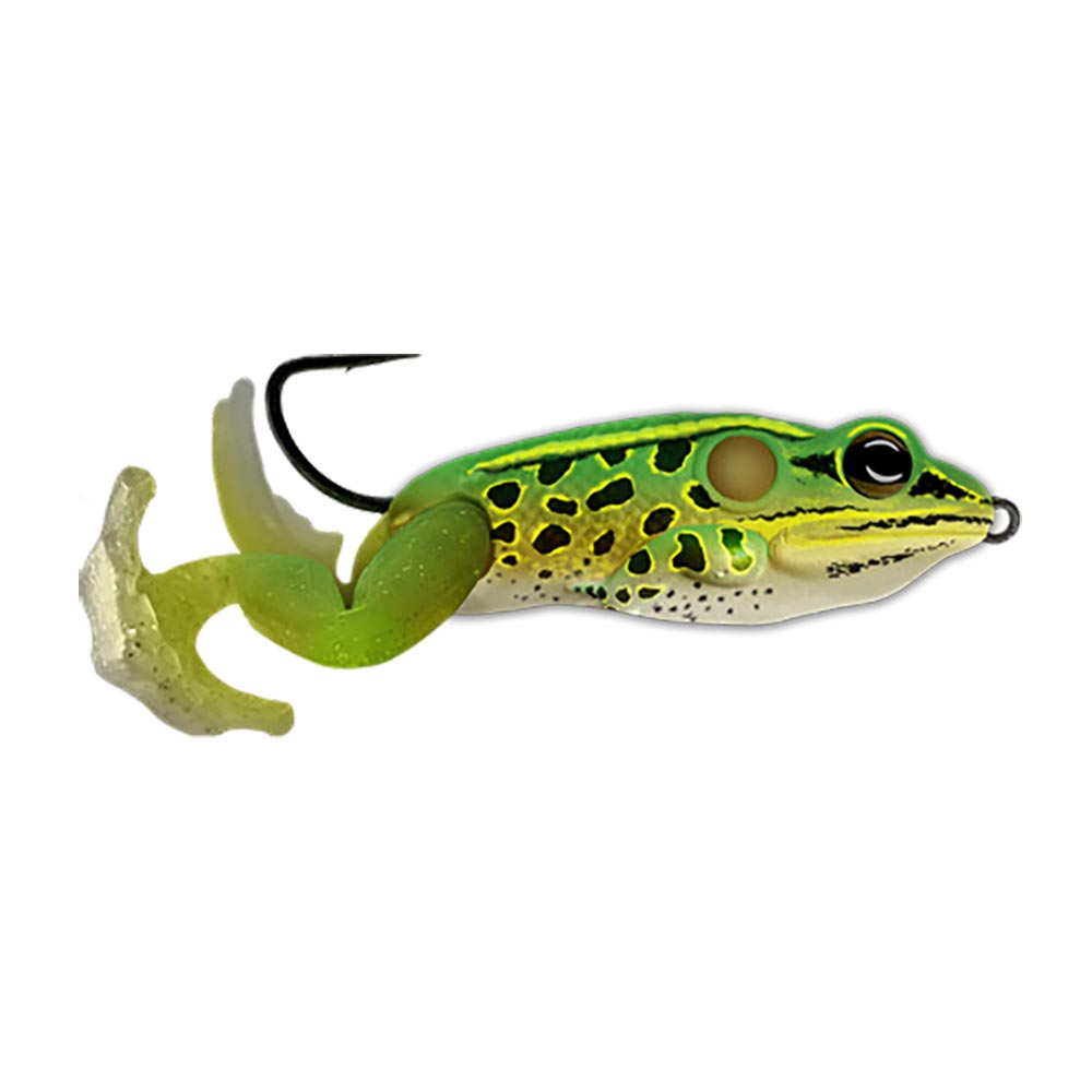 LiveTarget Ultimate Frog Stride Bait Floro Green/Yellow / 2 1/2 - 1 oz