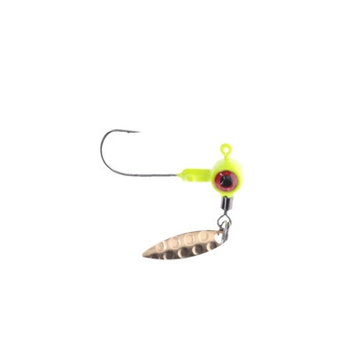 Mr. Crappie Sausage Spins Jig Head Limetreuse 1/16 oz MRCSHSIH116-93