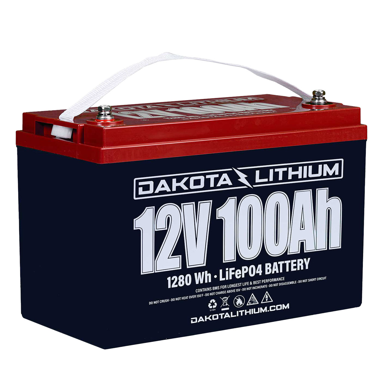 DAKOTA LITHIUM 12V 100AH DEEP CYCLE LIFEPO4 BATTERY - Pro Battery Shops