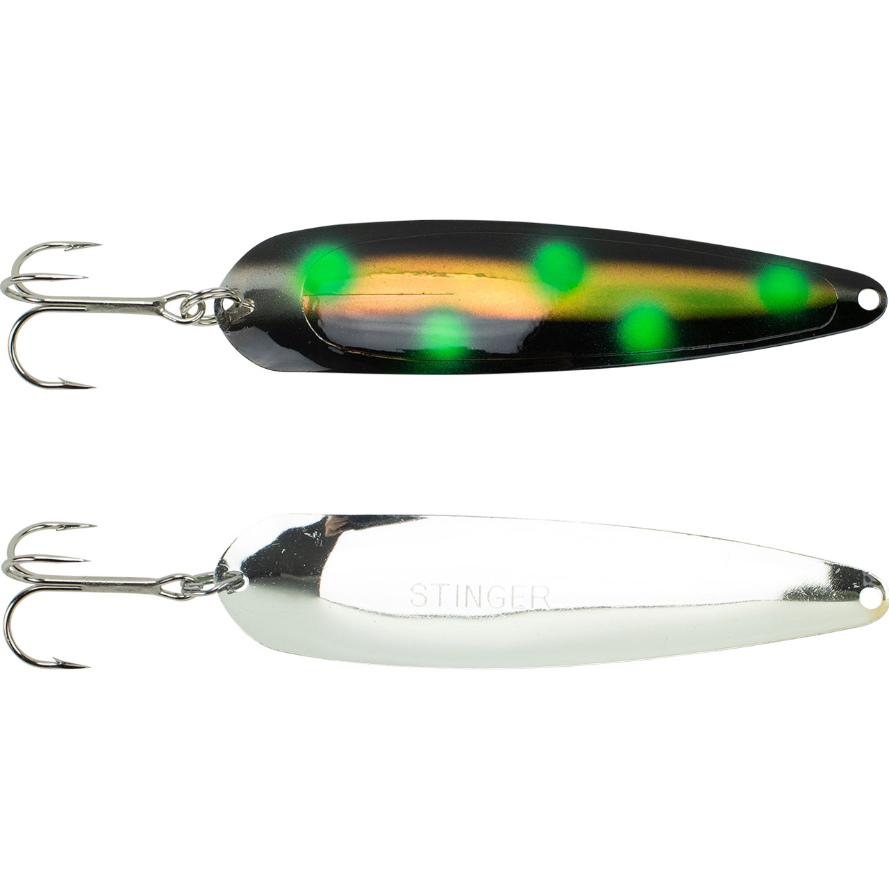 Michigan Stinger Spoon Pickle Seed UV – Fat Nancy's Tackle Shop