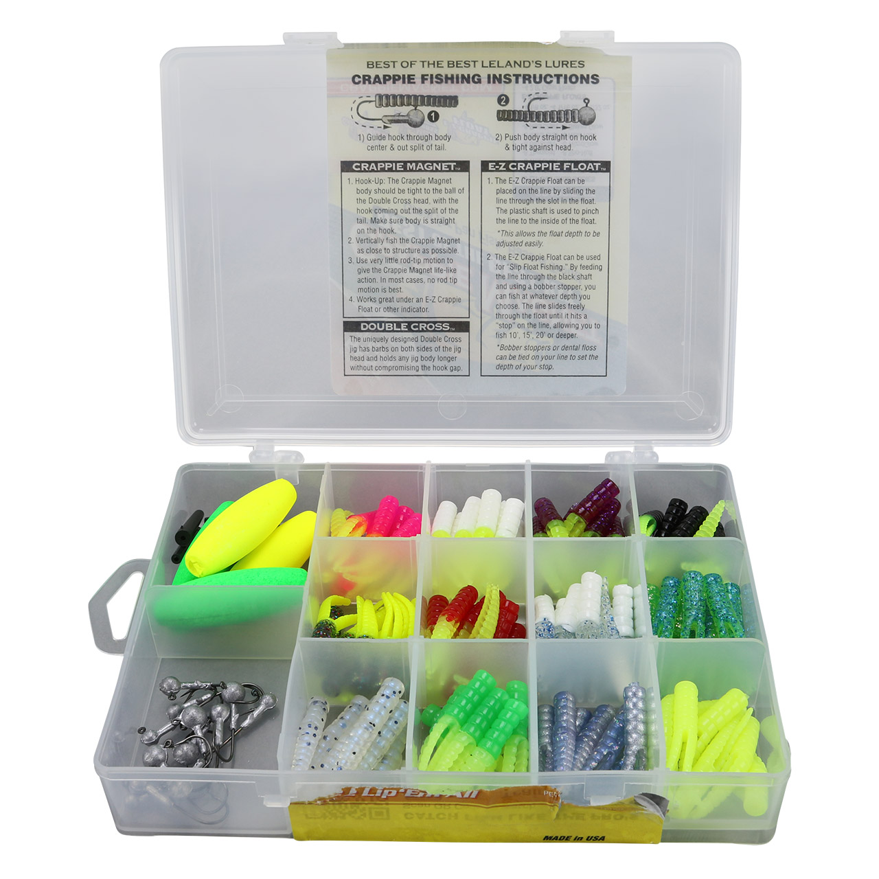 20 Assorted Fly Fishing Lures And Plastic Case Steelhead Assorted Colors