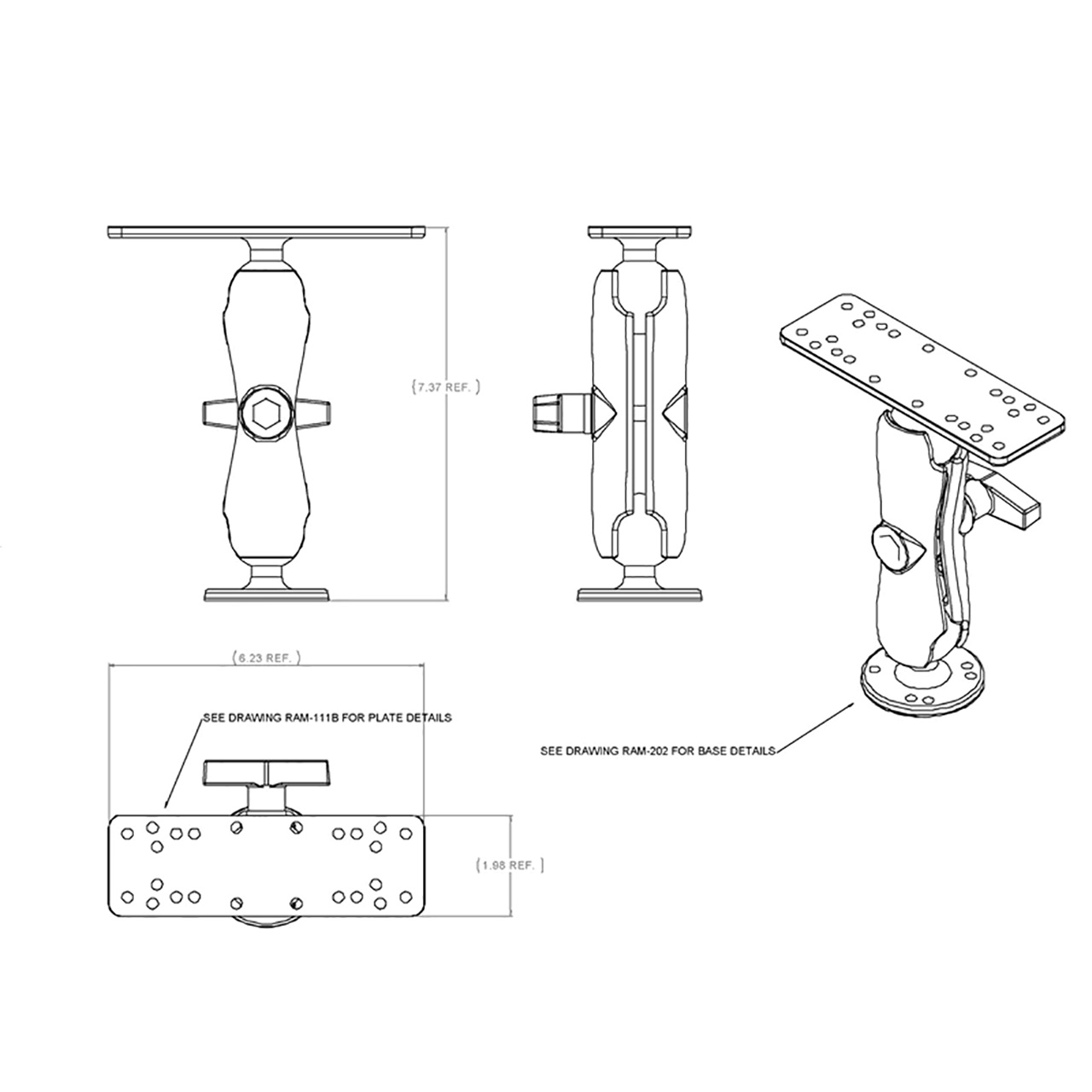 RAM Mounts Surface Mount