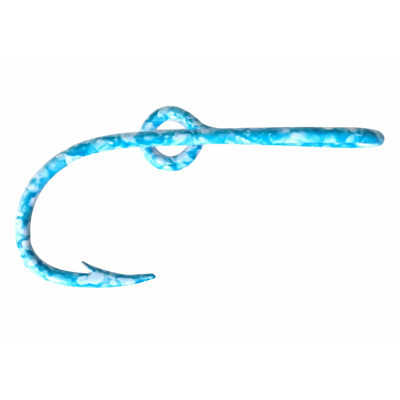 White and a Blue Eagle Claw Fish Hook Hat Pin(2-Pack)