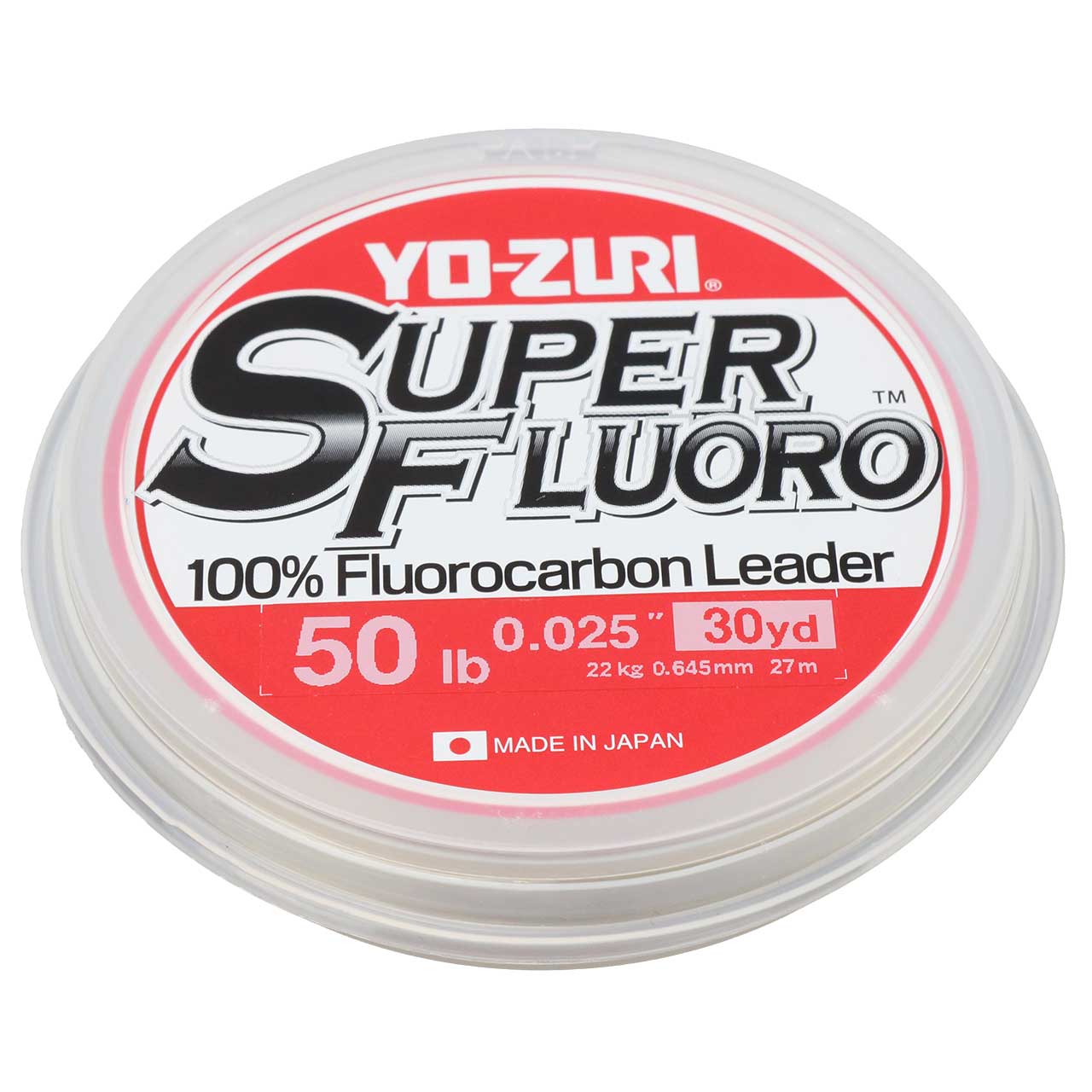 Yo-Zuri Topknot Mainline Fluorocarbon Line 6 lb.; Clear