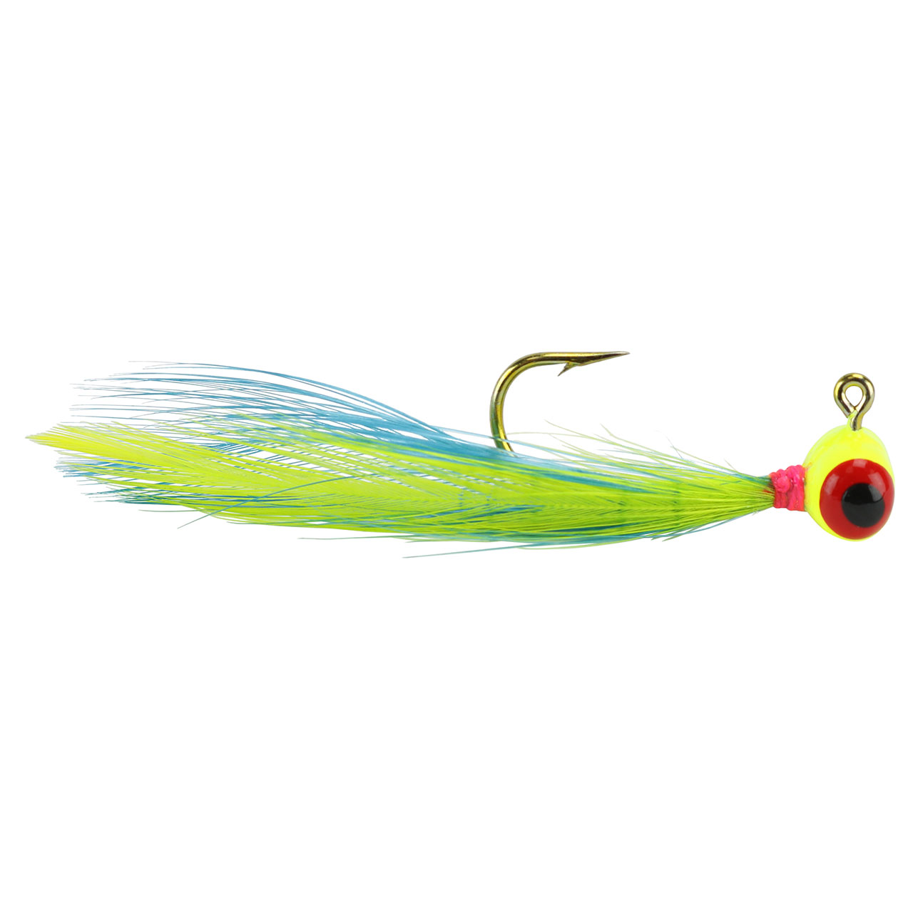 Mr Crappie Slab Daddy Live Hair Jig 1/16oz Sexy Shiner