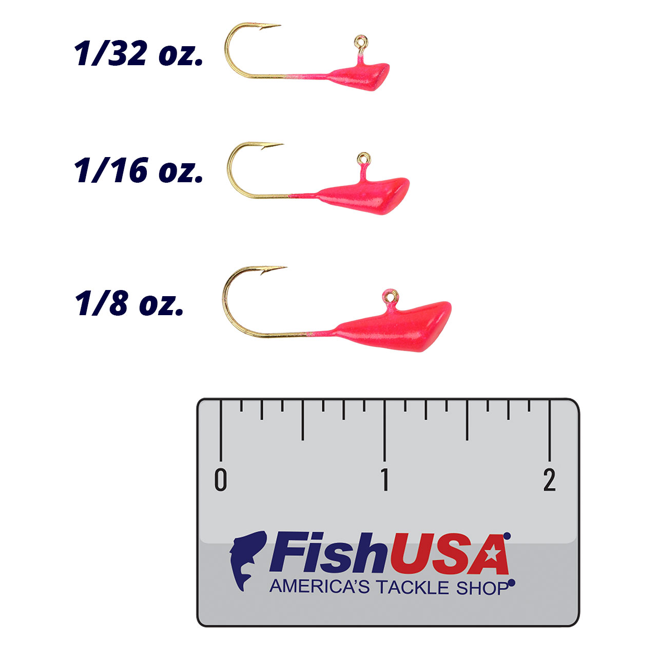 Shad Dart Jig - Sz: 1/32, 1/16, 1/8, 1/4, 3/8, 1/2, 3/4 - Hk: 570 or 575 -  Collar: None