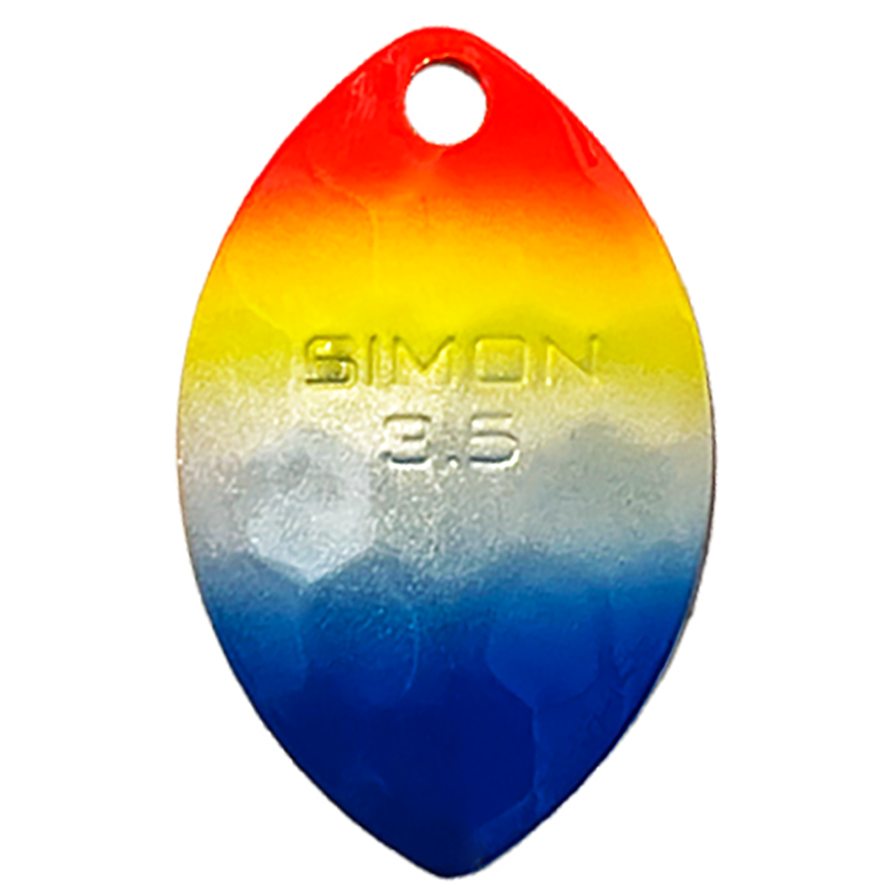 Hawken Simon Cascade Spinner Blade | Blue Rainbow; 4 in. | FishUSA