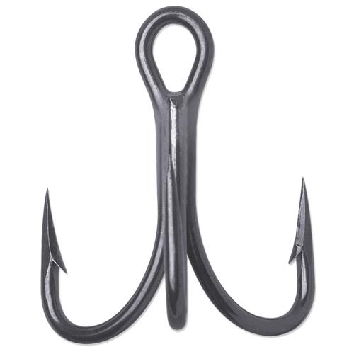 25x #12/0 Treble Fishing Hooks - 2X Strong Carbon Steel, Black Coated, USA Made 25x #12/0 Treble Fishing Hooks - 2X Strong Carbon Steel, Black Coated, USA Made