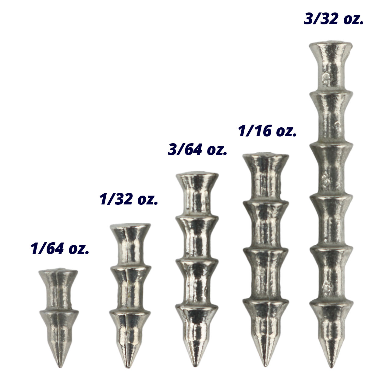 X Zone Tungsten Pagoda Nail Sinkers | FishUSA