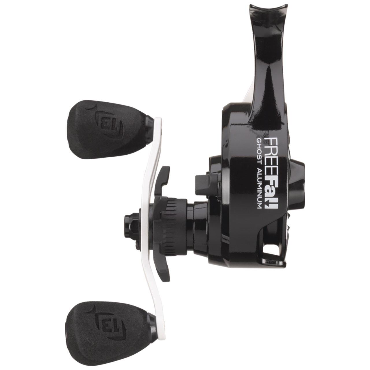 13 Fishing FreeFall Ghost Aluminum Inline Ice Reel | FishUSA