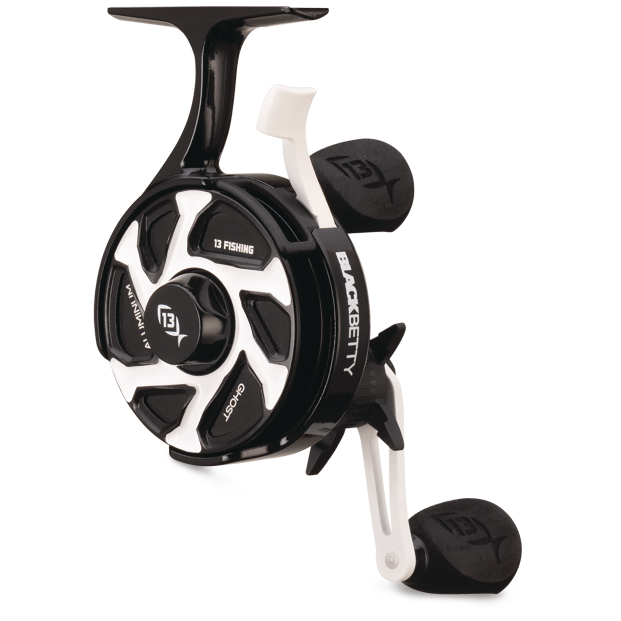 13 Fishing FreeFall Ghost Aluminum Inline Ice Reel | FishUSA