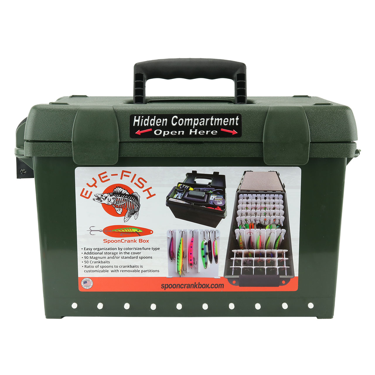 5 compartment tackle box Magnum Top Shelf Tackle Box