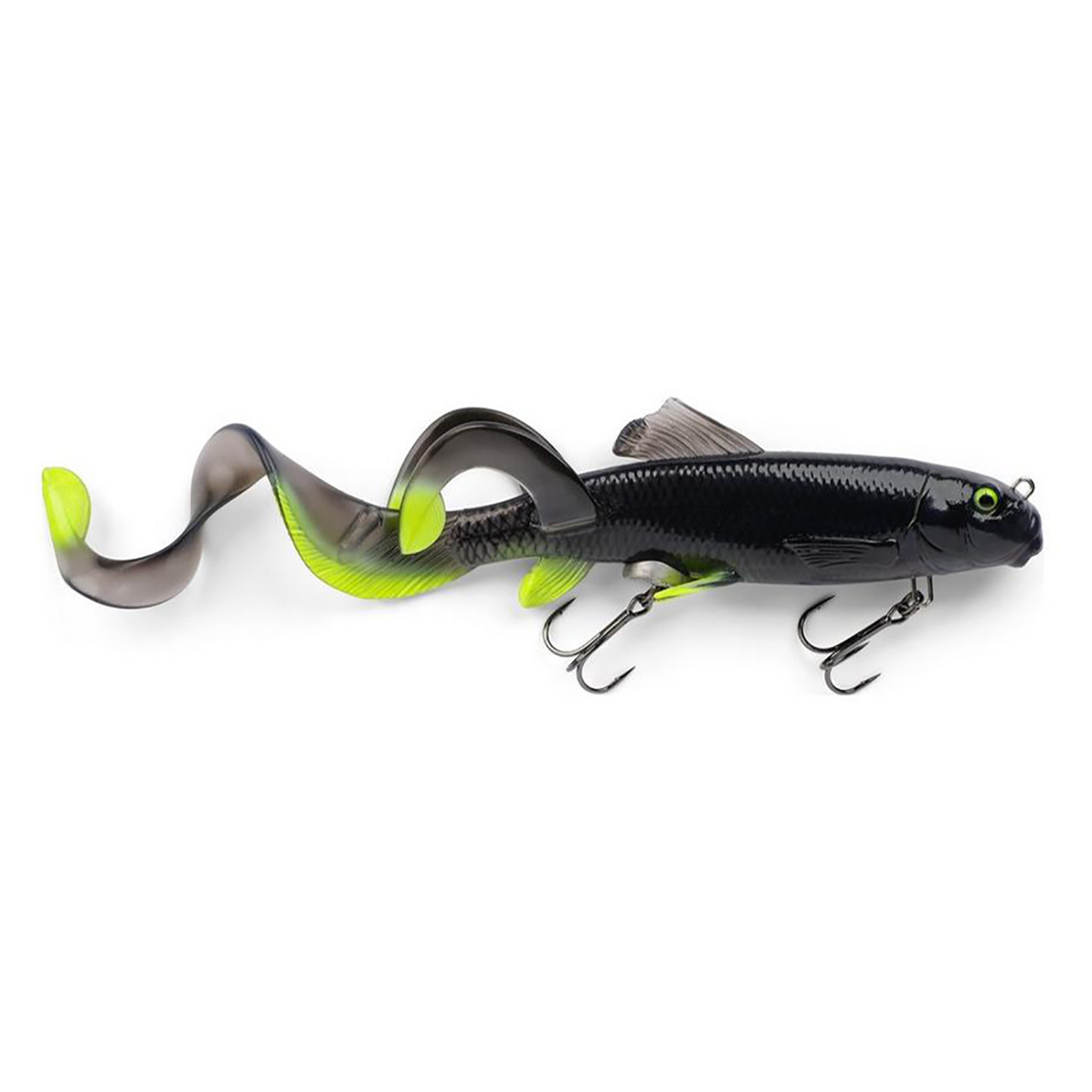 Savage Gear 3D Sucker X-Tail, 9" / Black Chartreuse Flash