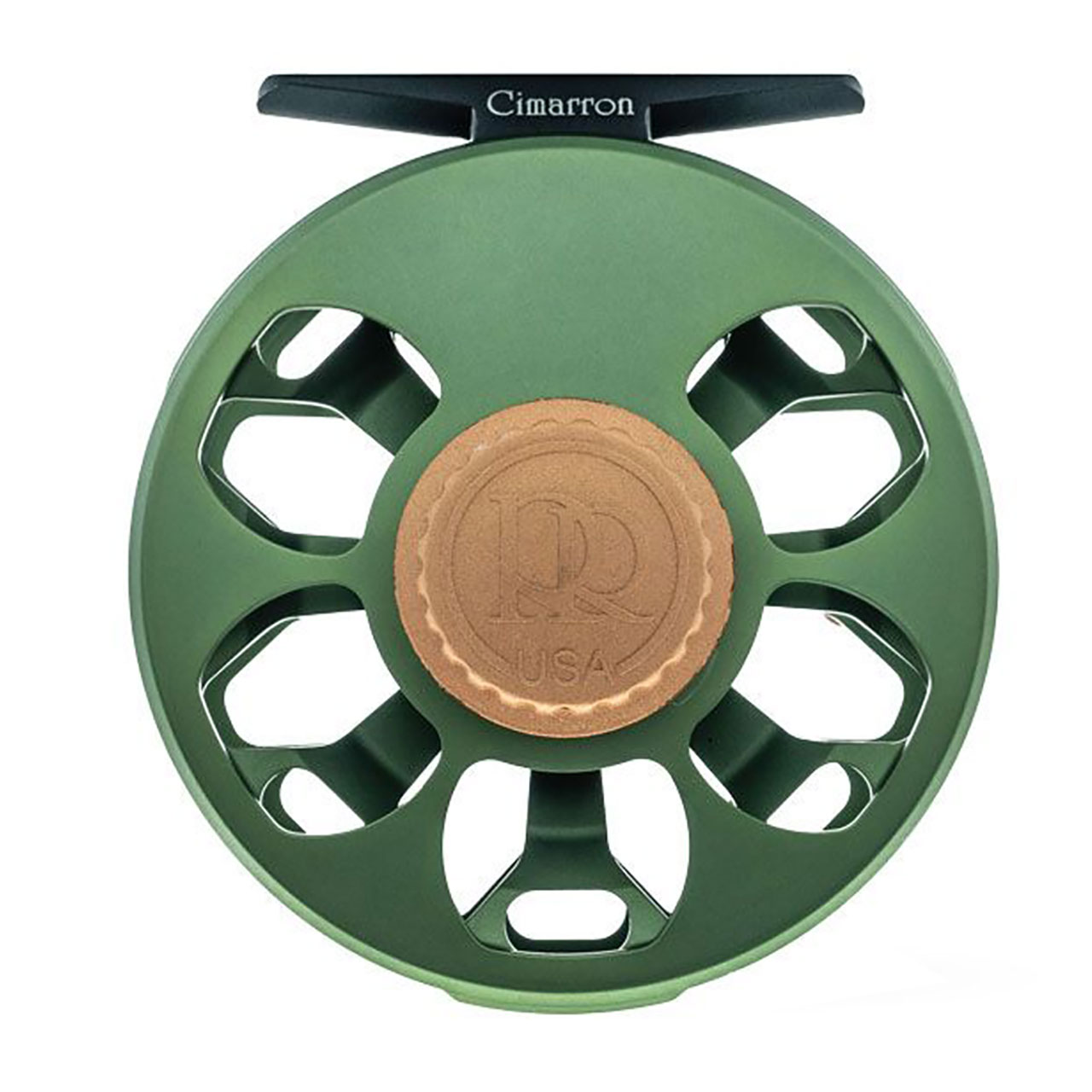 ロスRoss　Cimarron C-3　艶消し黒　5-7番　米国製　革ケース付 cimarron-black-reel.jpg