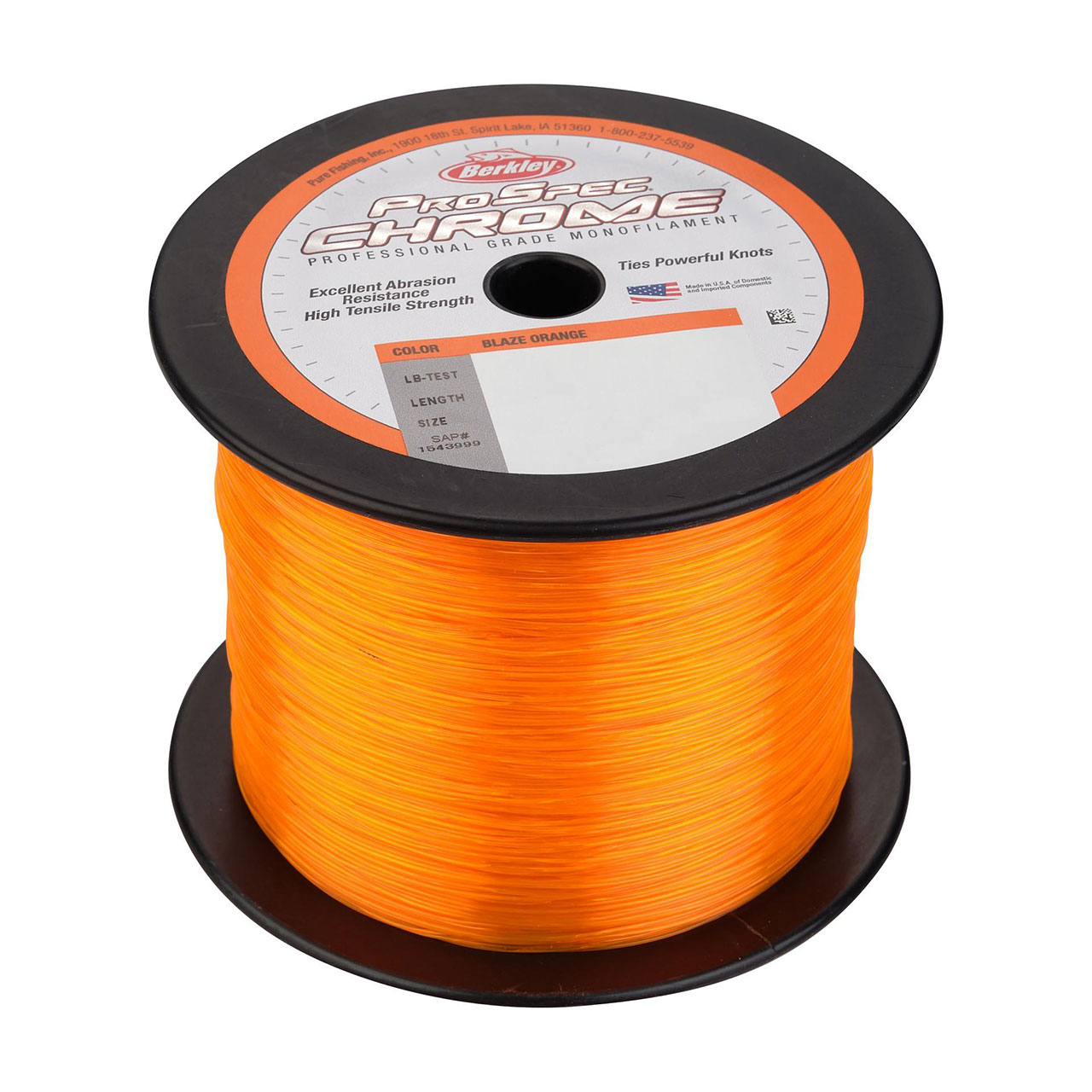 berkley catfish mono fishing line Berkley ProSpec Chrome Monofilament Fishing Line - Blaze Orange