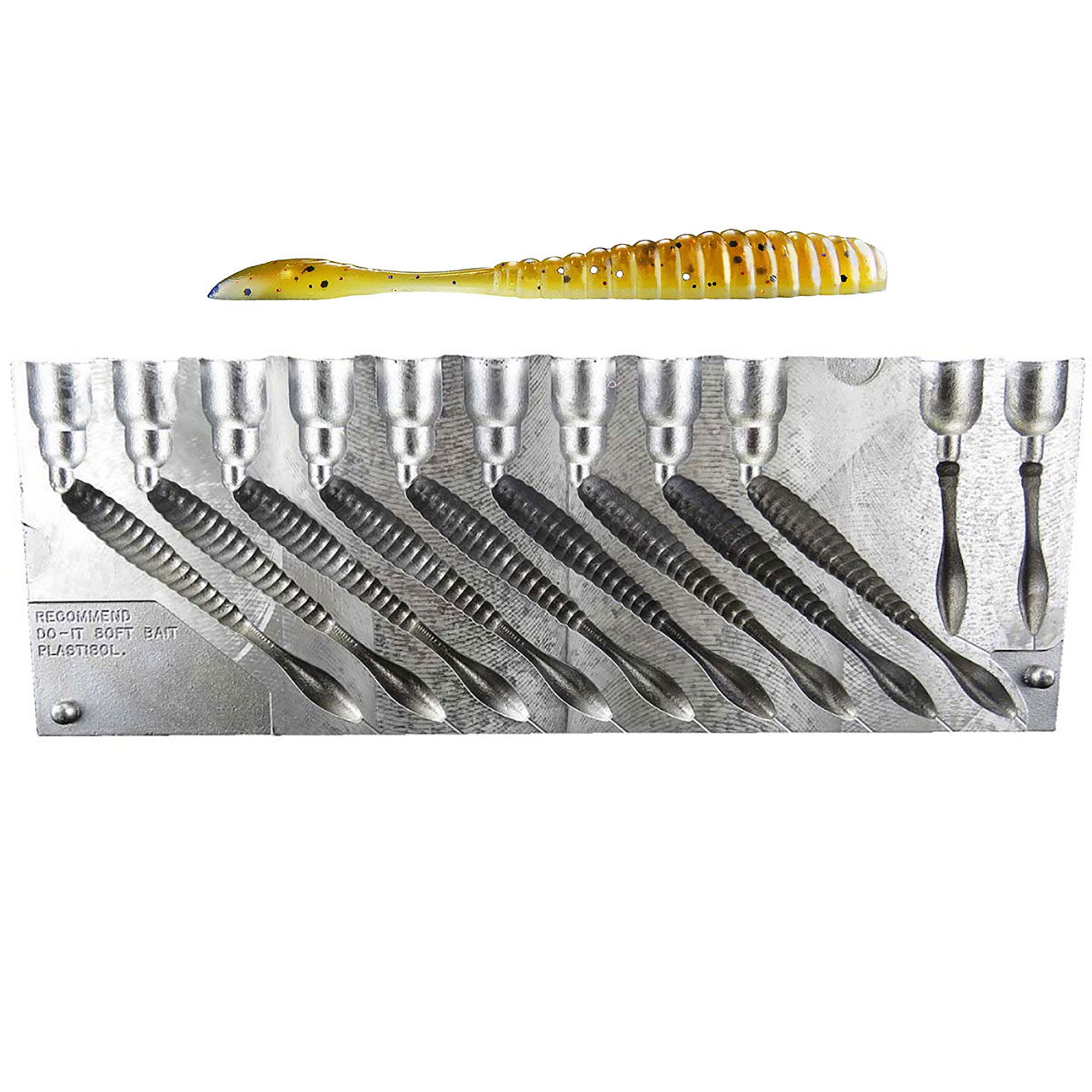 fish lure moulds Aluminum Injection Soft Plastic Mold For Fishing Alburnus Shiner – Bugmolds USA Lurecraft Soft Plastic Aluminum Molds are incredibly high FGF - Wooly Beaver -