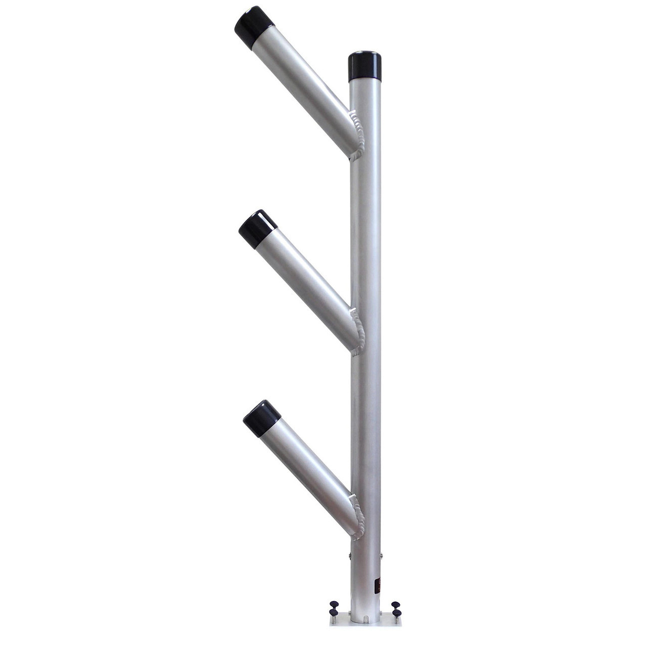 bert's fishing rod holders Custom Tackle Swivel Holder Tree - Black - 3 Rod Holder Rack with 360 Swivel and Net Holder water fishing Bert's Custom Tackle 4pack Ratcheting