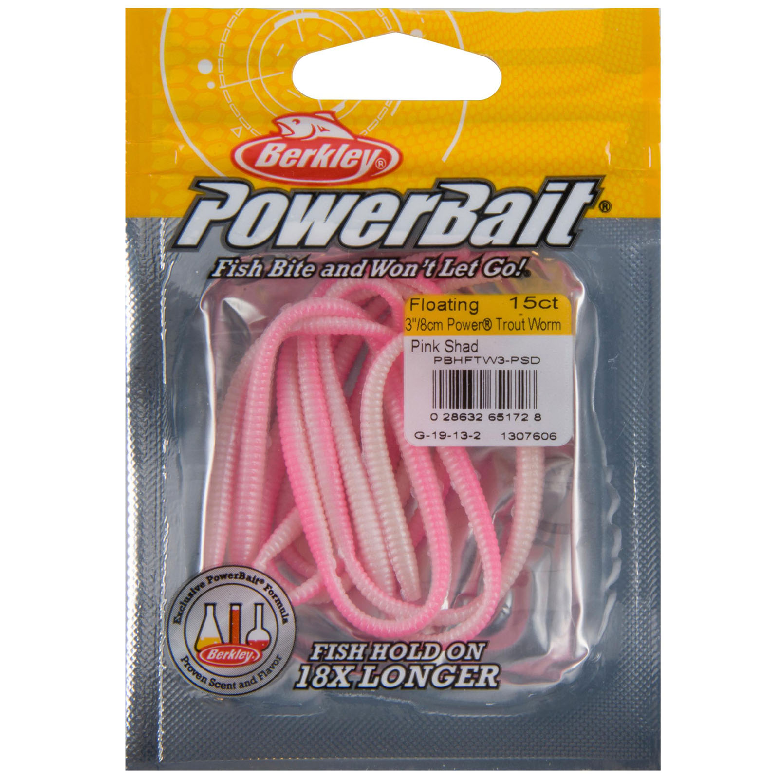 Berkley PowerBait Power Floating Trout Worm Fishing Bait, Fluorescent  Orange, 3in