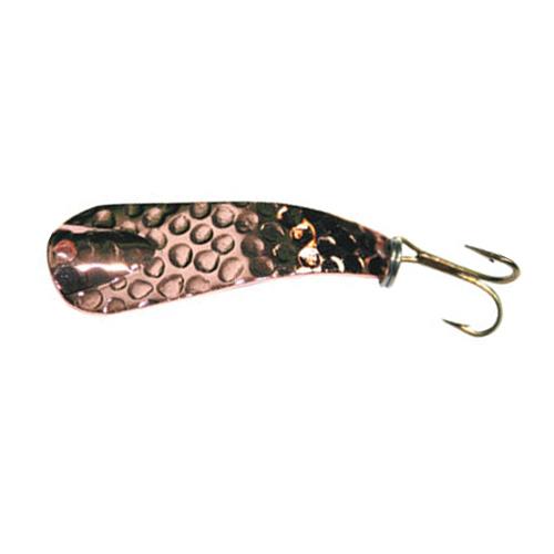 Custom Jigs & Spins Slender Spoon: Hammered Copper; 1/8 oz.