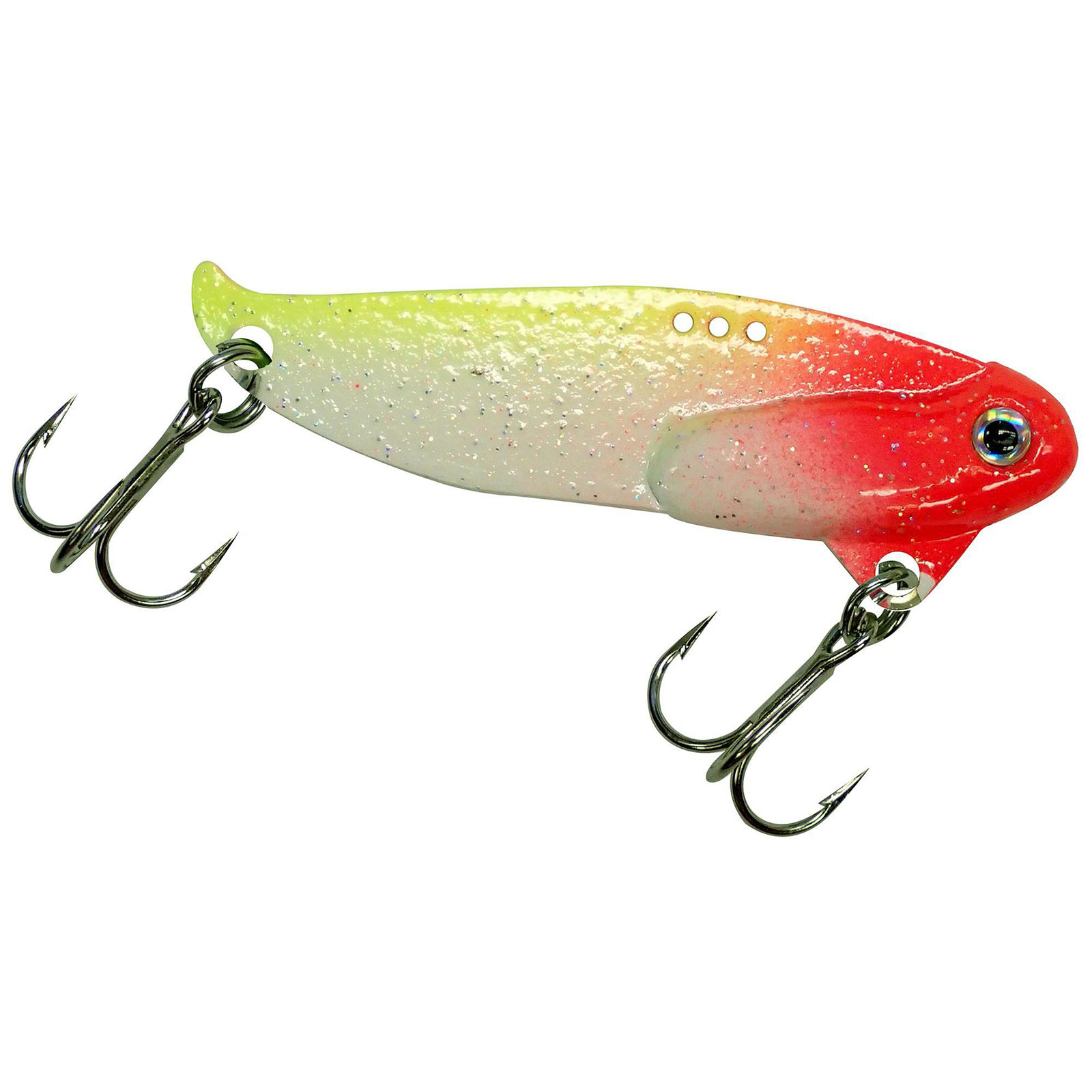 One of our new 6th Sense Fishing Slice Blade Bait - Fire Perch