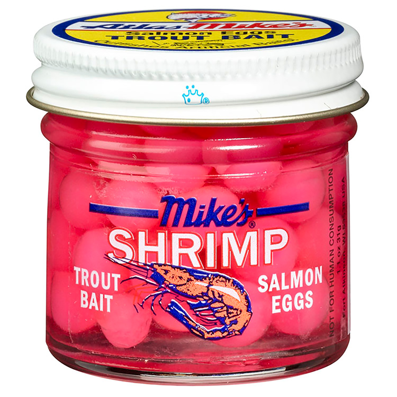 Atlas Mike's Pink Shrimp Salmon Egg, Fluorescent Pink - 1.6 oz jar