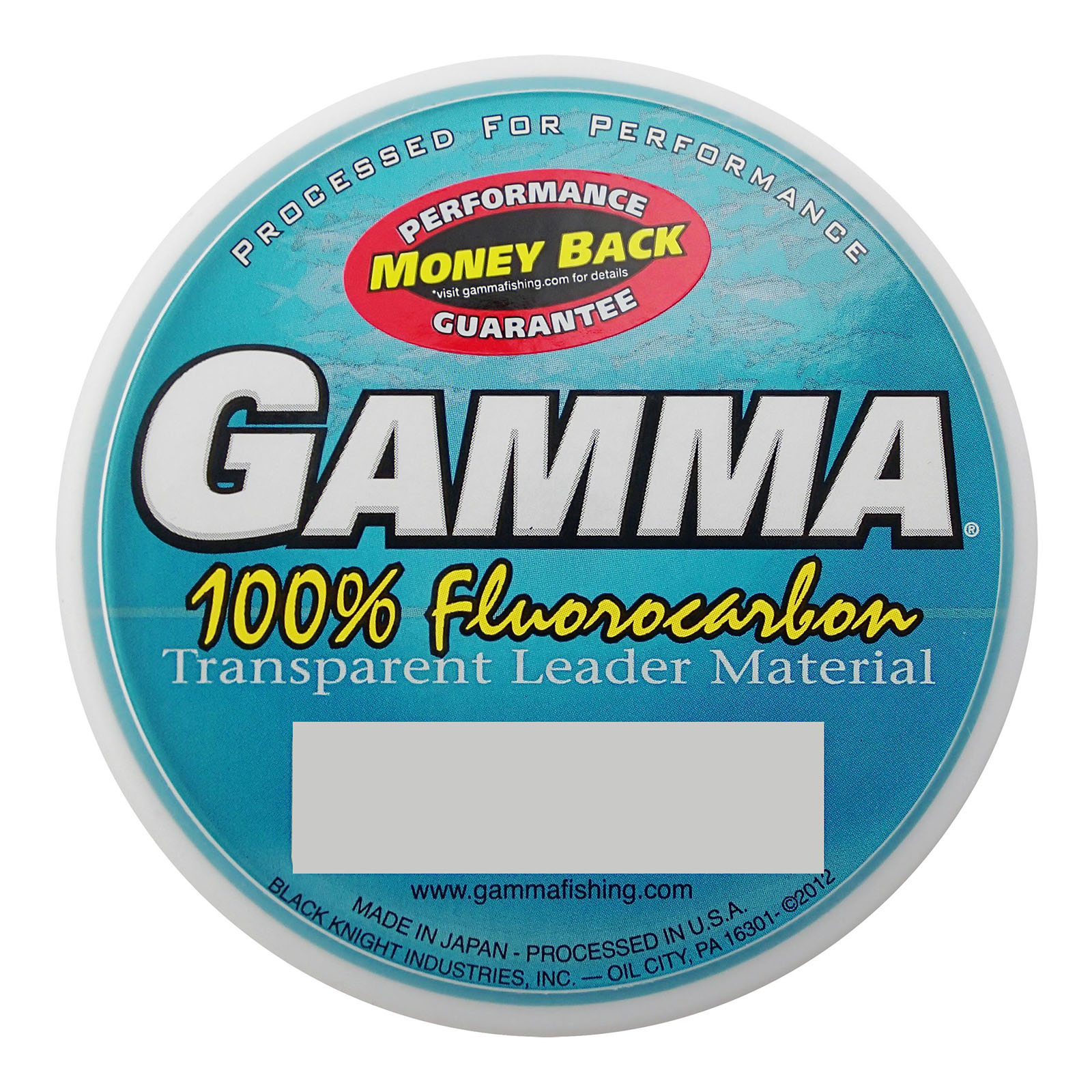 Gamma 100% Fluorocarbon Leader Material 25 lb.; Clear; 27 yds.
