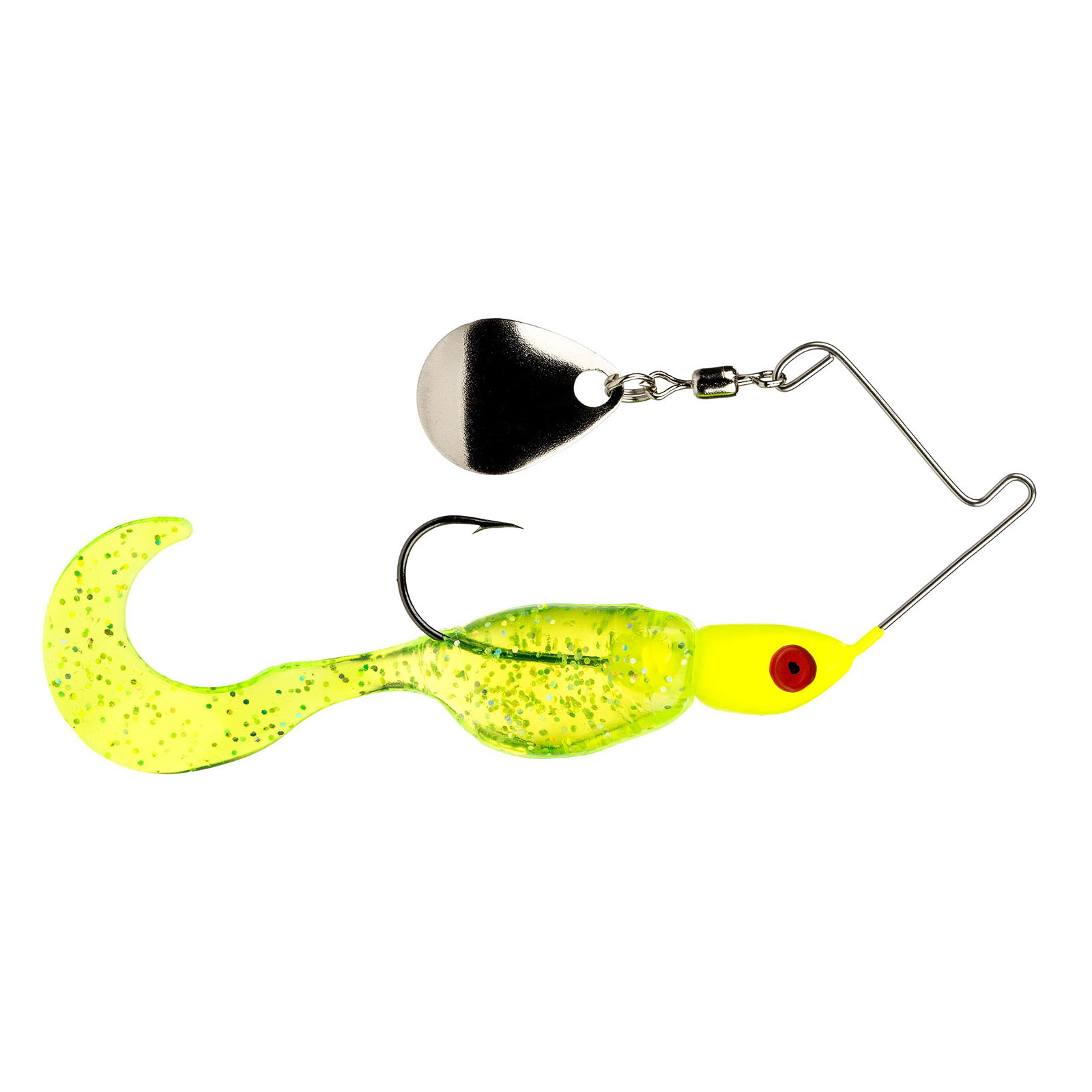 Strike King Mr. Crappie Spin Baby 1/8 oz. Chartreuse Shiner