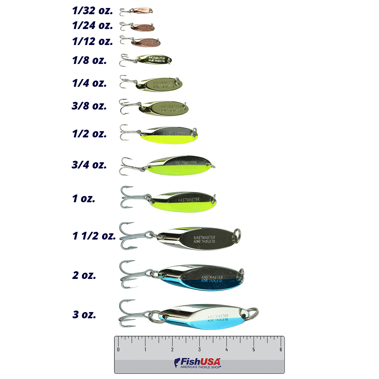 ACME Tackle Kastmaster Kit 1/8 oz.