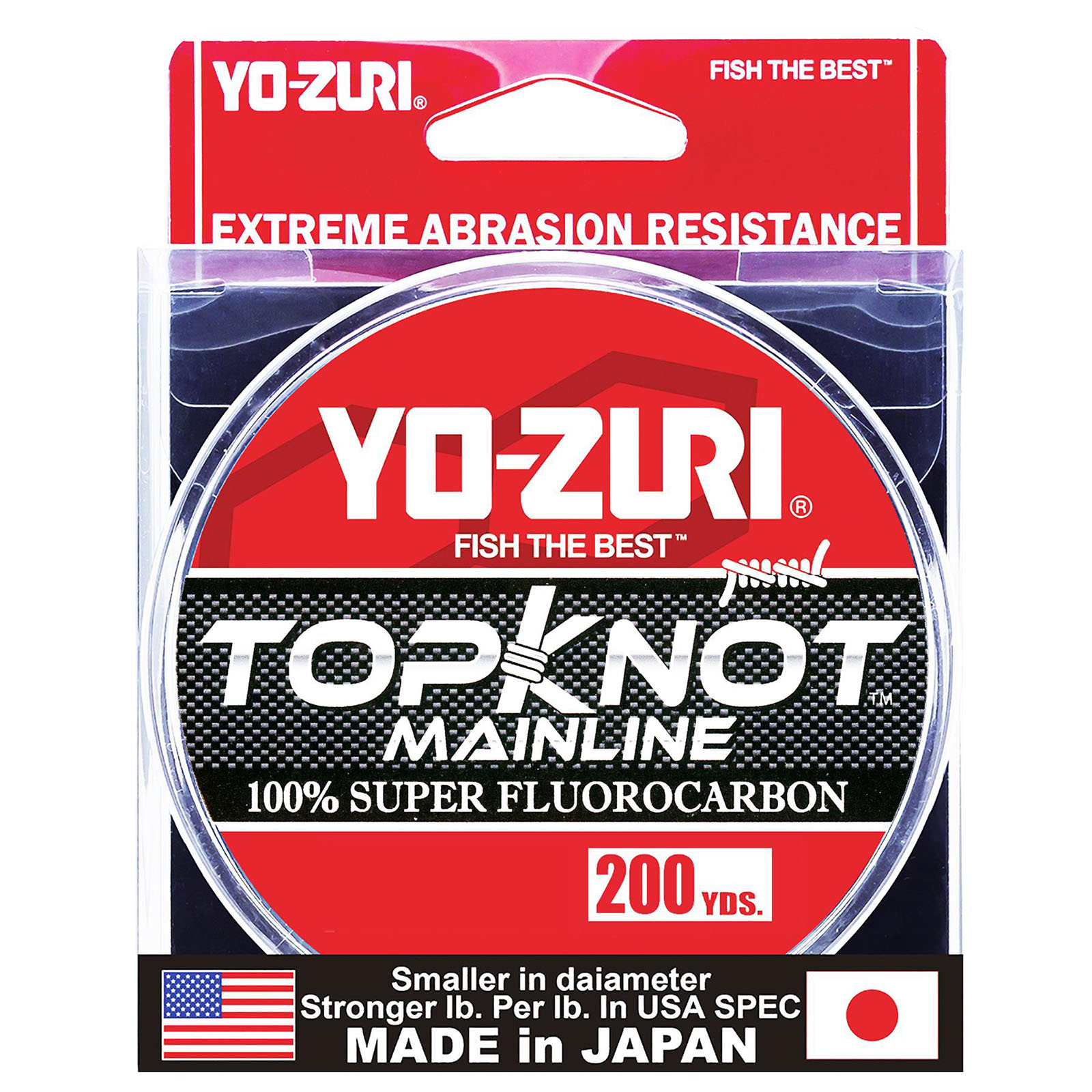 Yo-Zuri Topknot Fluorocarbon Mainline 200yd Spool - 14 lb