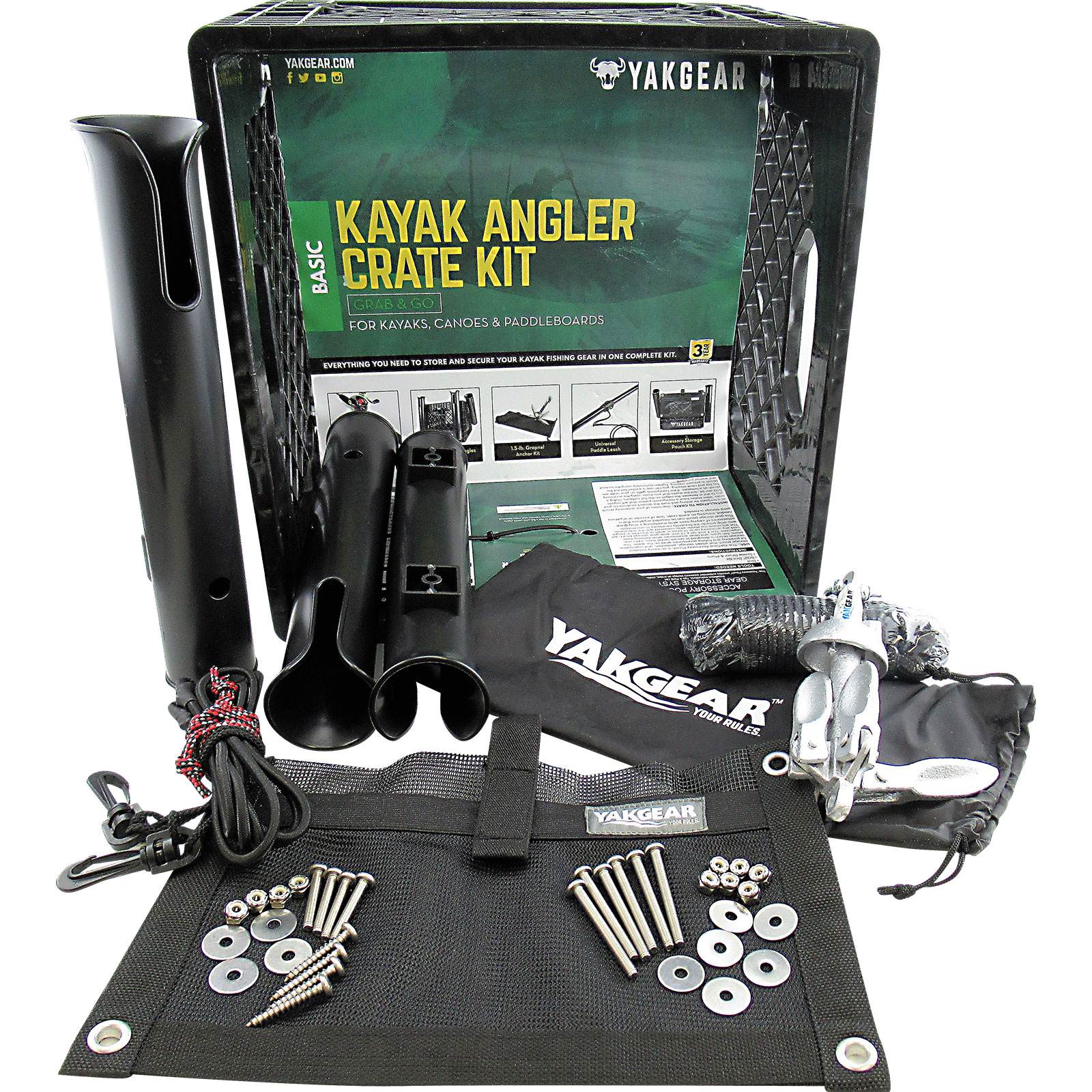 YakGear Kayak Angler Crate Kit