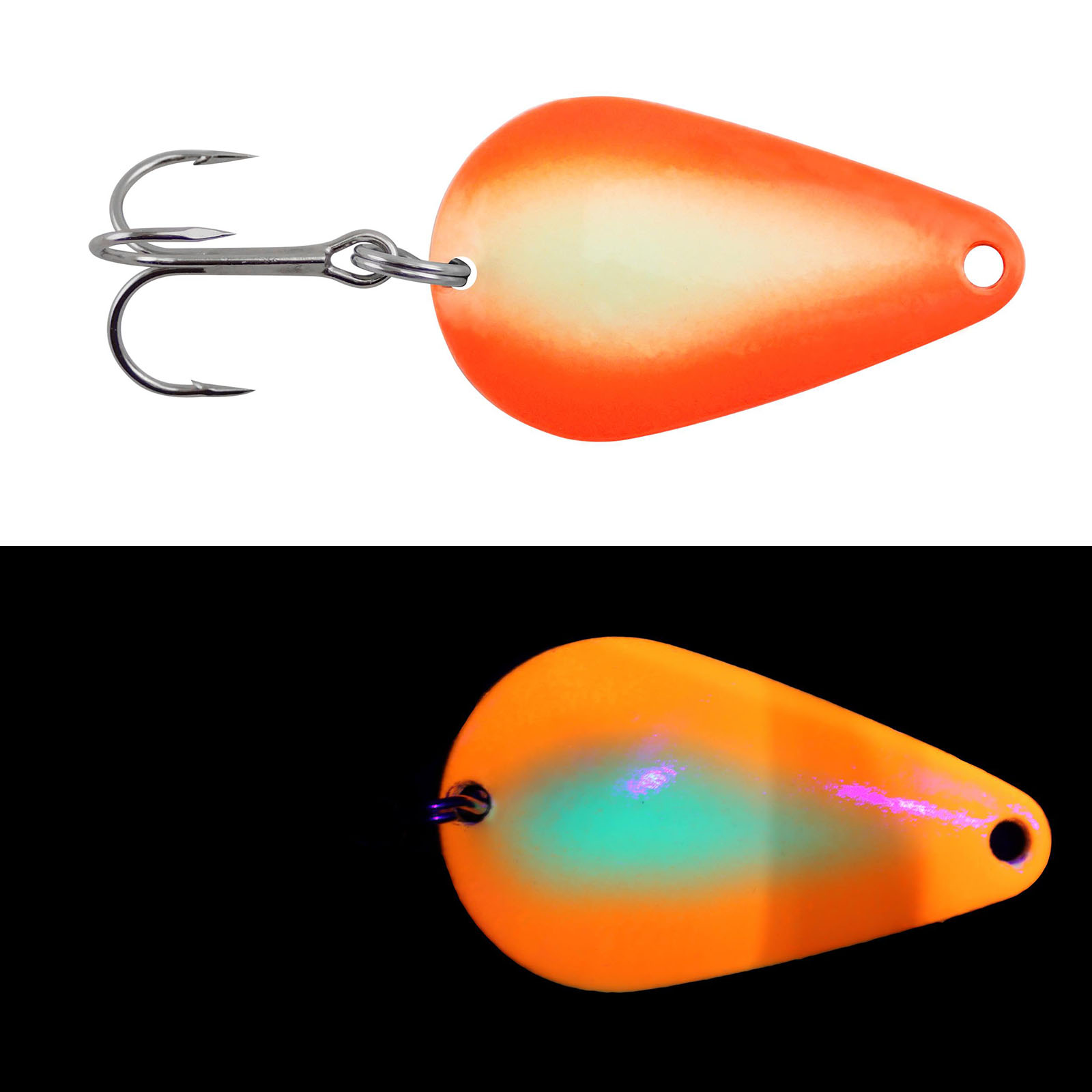 Moonshine Lures 3/4 oz. RV Casting Spoon, Agent Orange