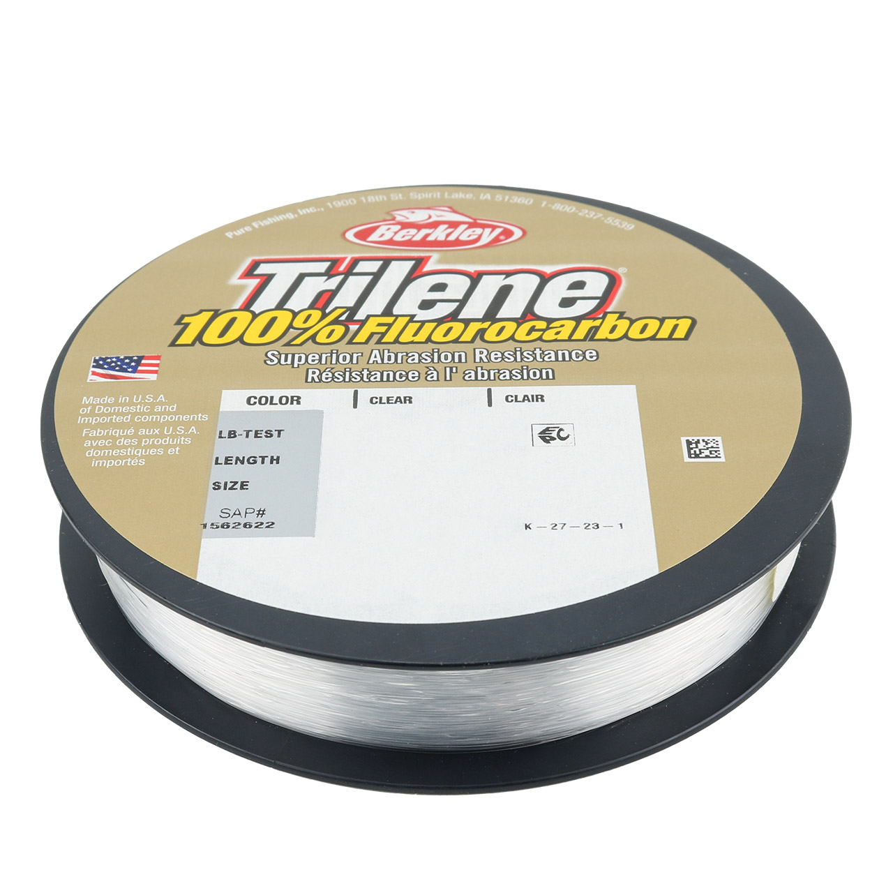  Berkley Trilene® 100% Fluoro Leader Material, Clear