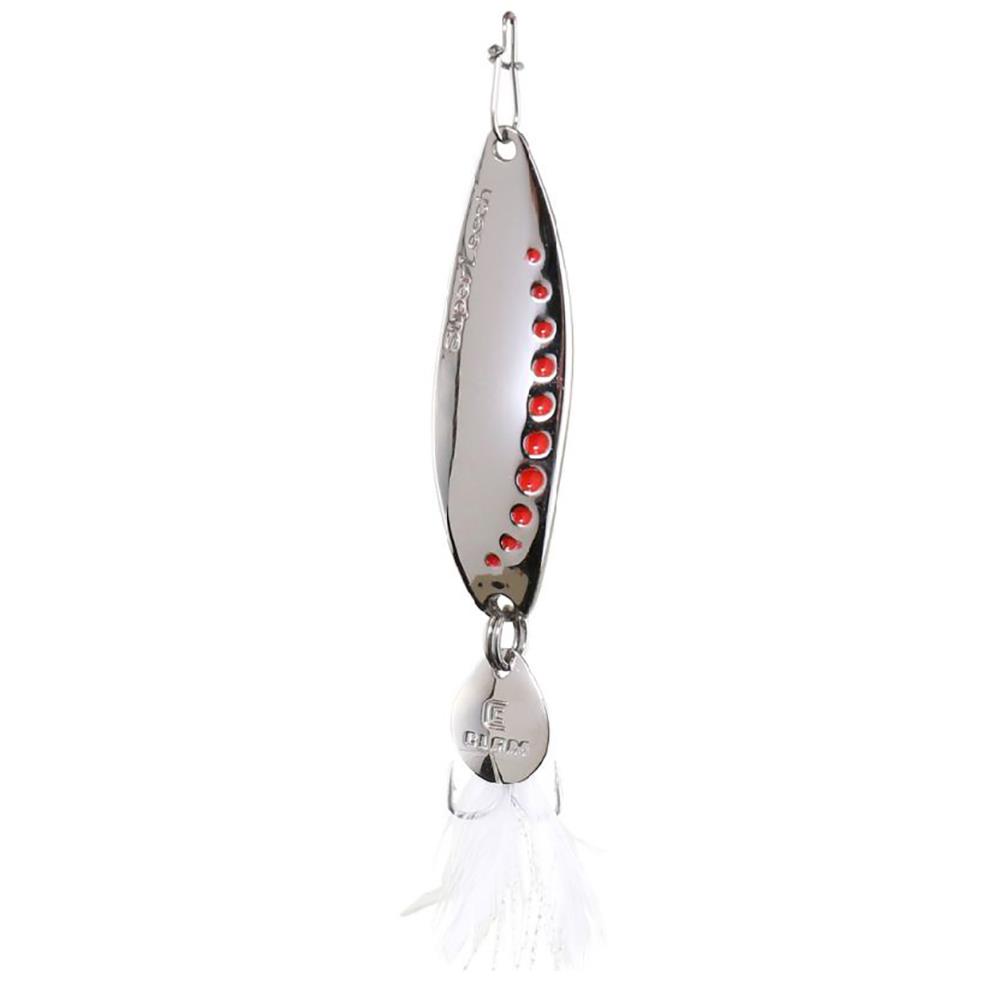 Clam Super Leech Flutter Spoon: Silver; 3/8 oz.