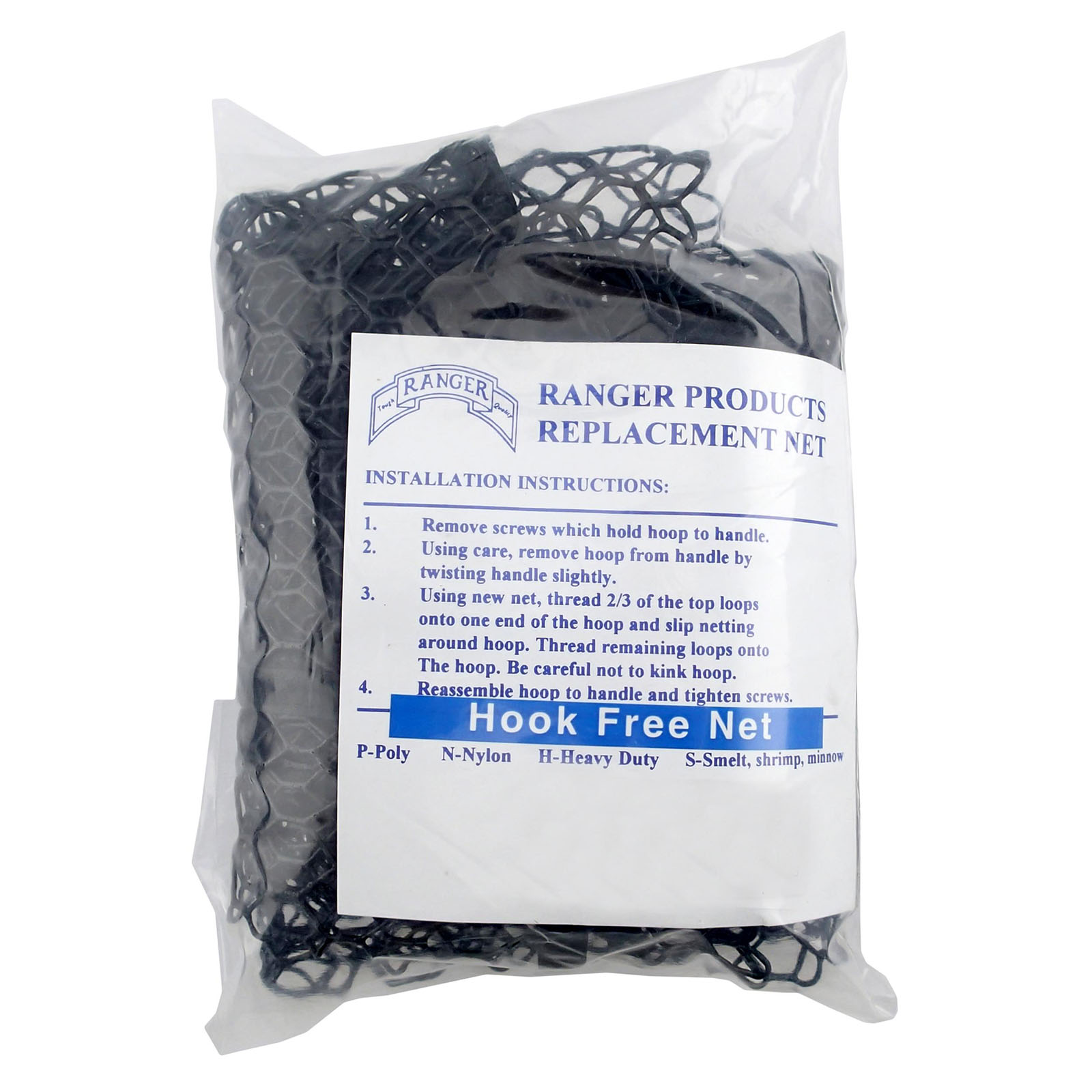 Ranger Flat-Bottom Replacement Net for 25″x25″ Hoop – Grapentin  Specialties, Inc.