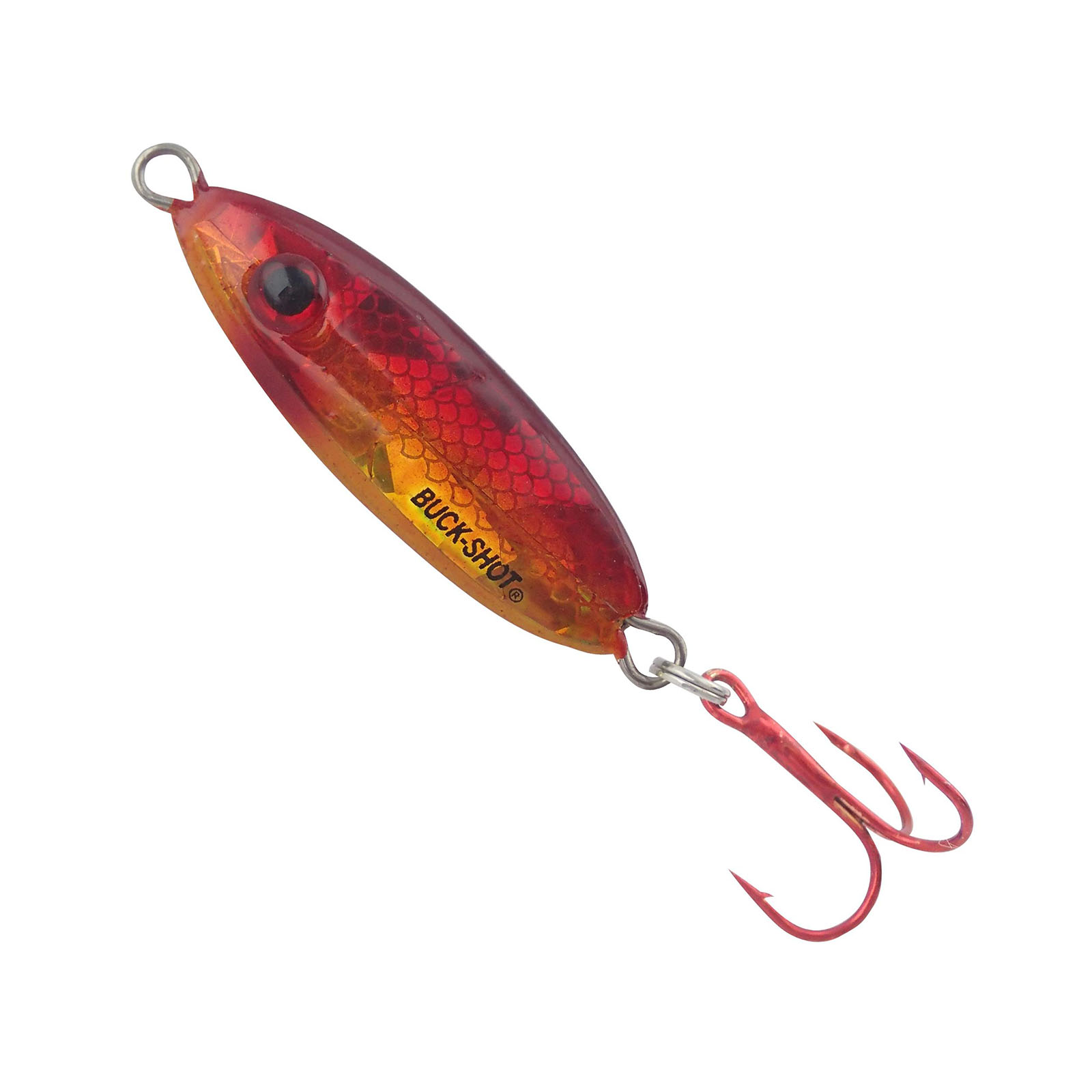 Northland Tackle Buck-Shot Rattle Spoon - Super Glo Goldfish / 1/2 oz