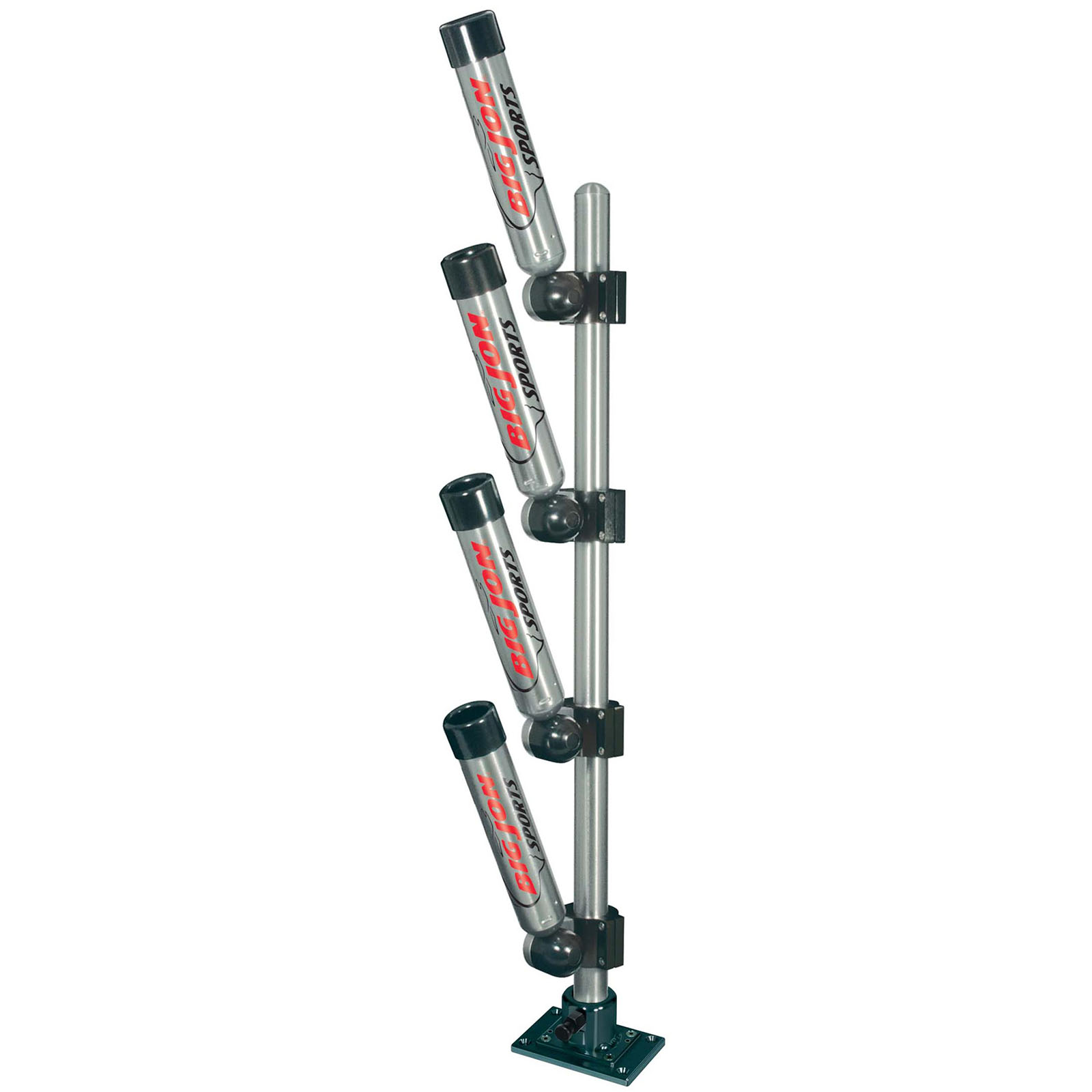 Big Jon TR4 Multi-Set Quad Rod Holder Tree - Silver