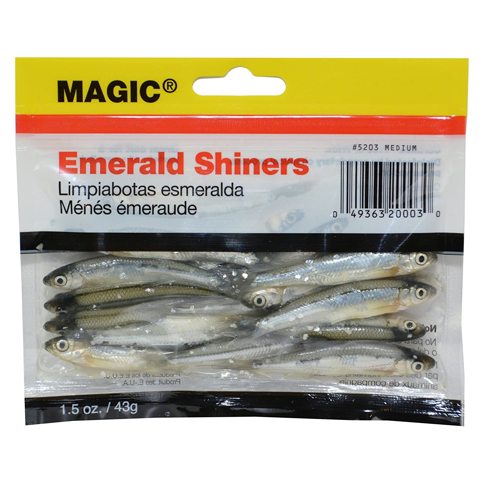 Magic SHINER MINNOWS-MED-BAG-RED