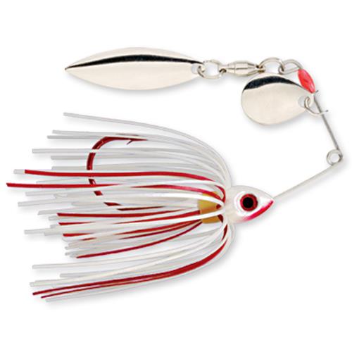 Strike King Bleeding Bait Mini-King Spinnerbait White; 1/8 oz.