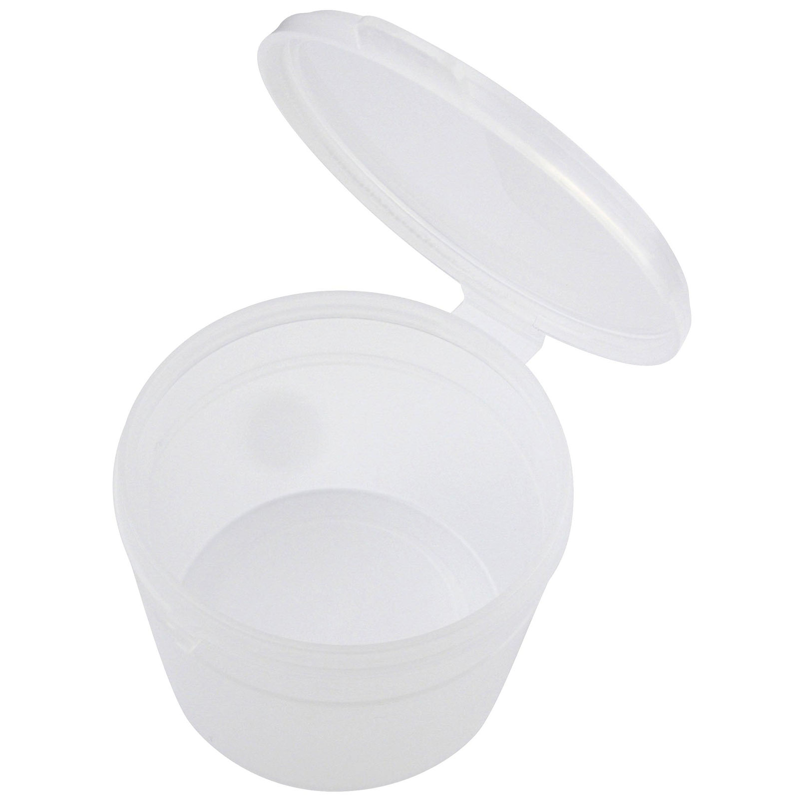 Clear Plastic Low Profile Jar with Natural Clear Flip Top Cap ( 12 Pack), Size: 4 oz