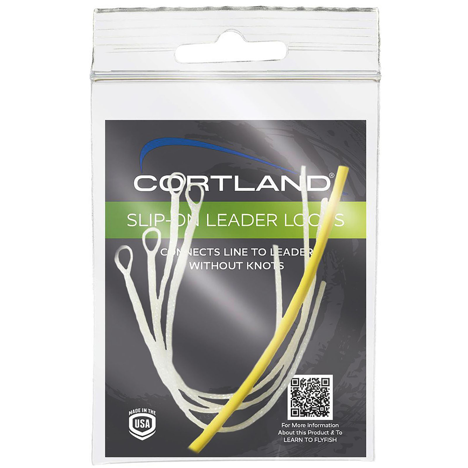 Cortland Slip-On Leader Loops, Clear / 50 lb / Floating