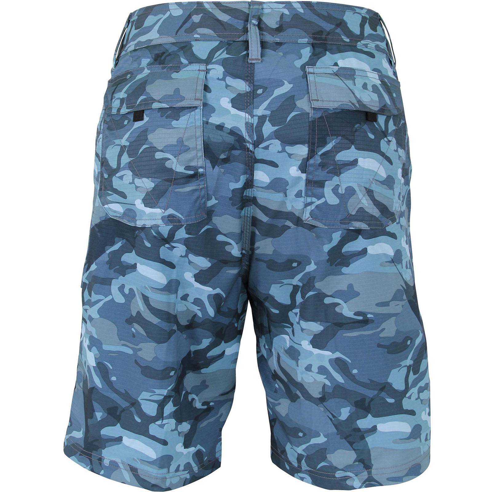 AFTCO Tactical Blue Camo Fishing Shorts 36