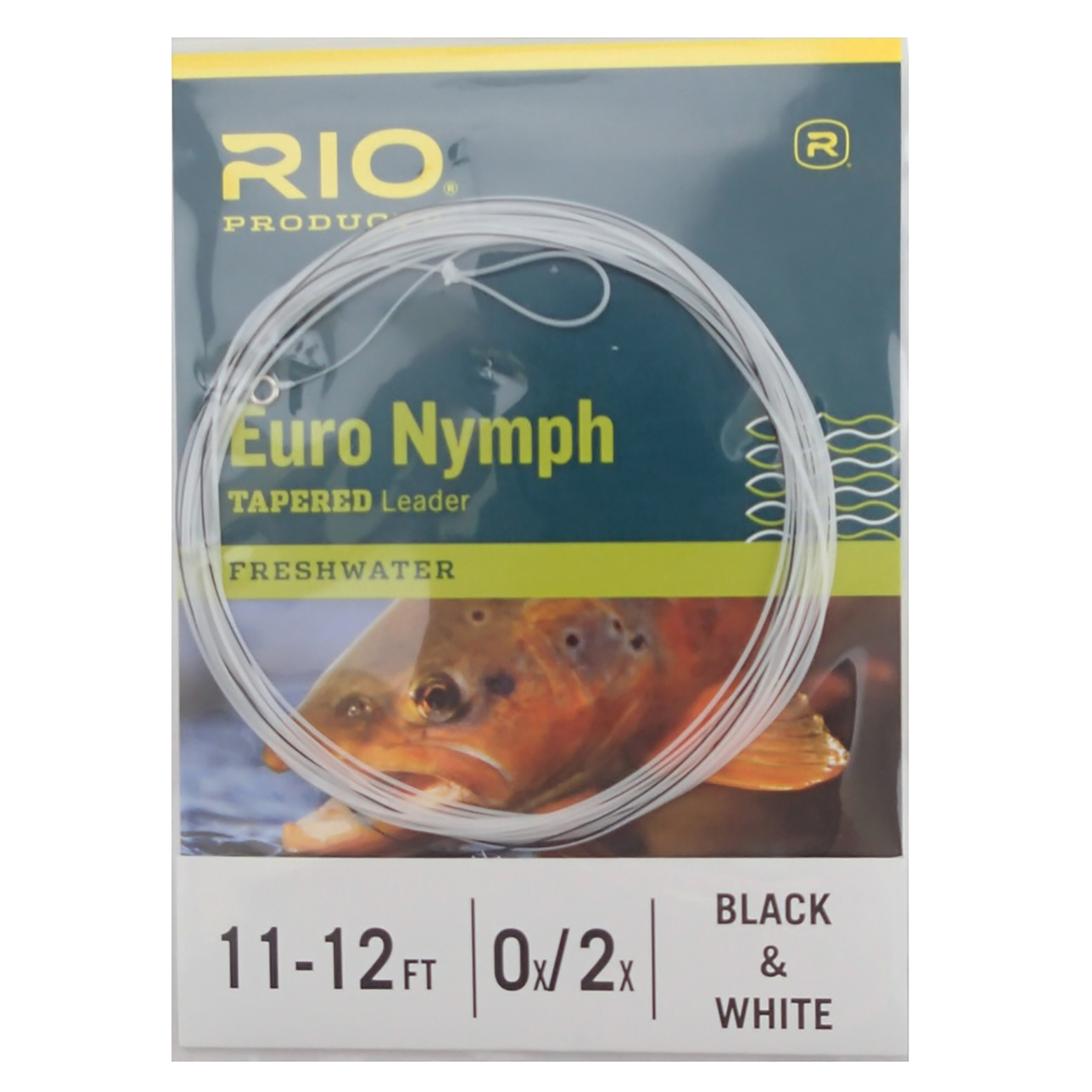 RIO Euro Nymph Leader w/tippet ring 11ft 0x/2x