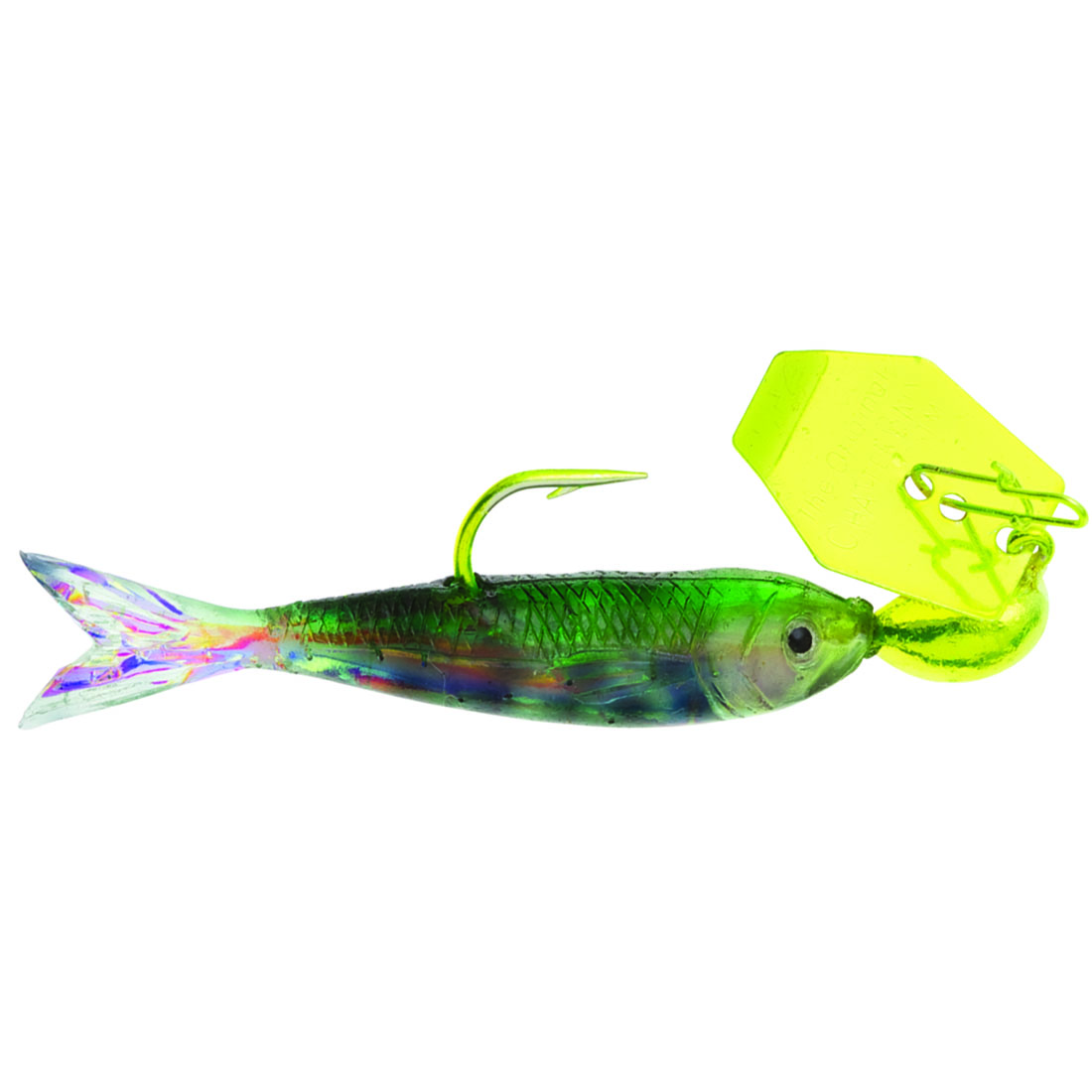 Z-Man Flashback Mini Chartreuse Rainbow; 1/8 oz.